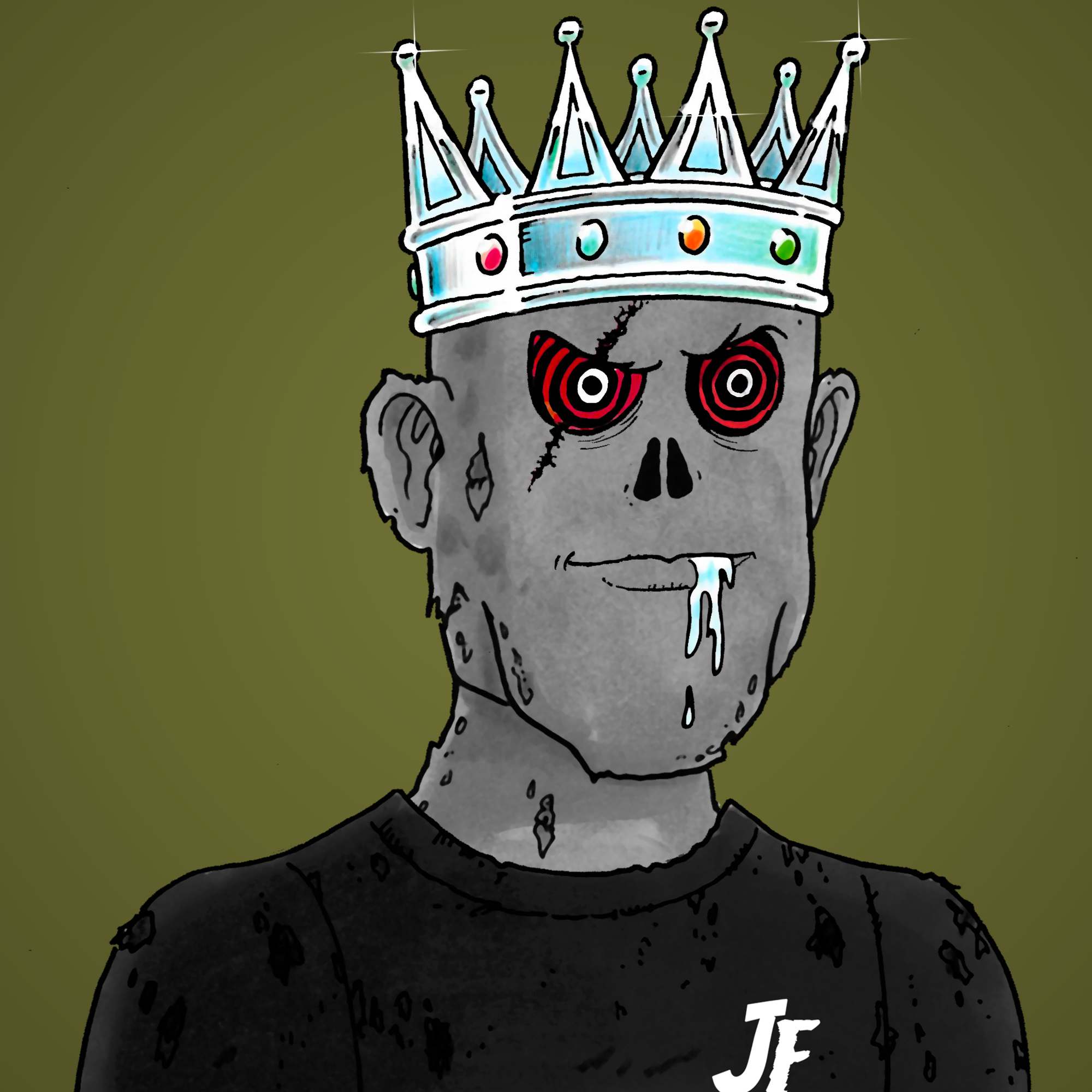 George Trosley - Jungle Freaks - Jungle Freak 3372 - NFT # 3372