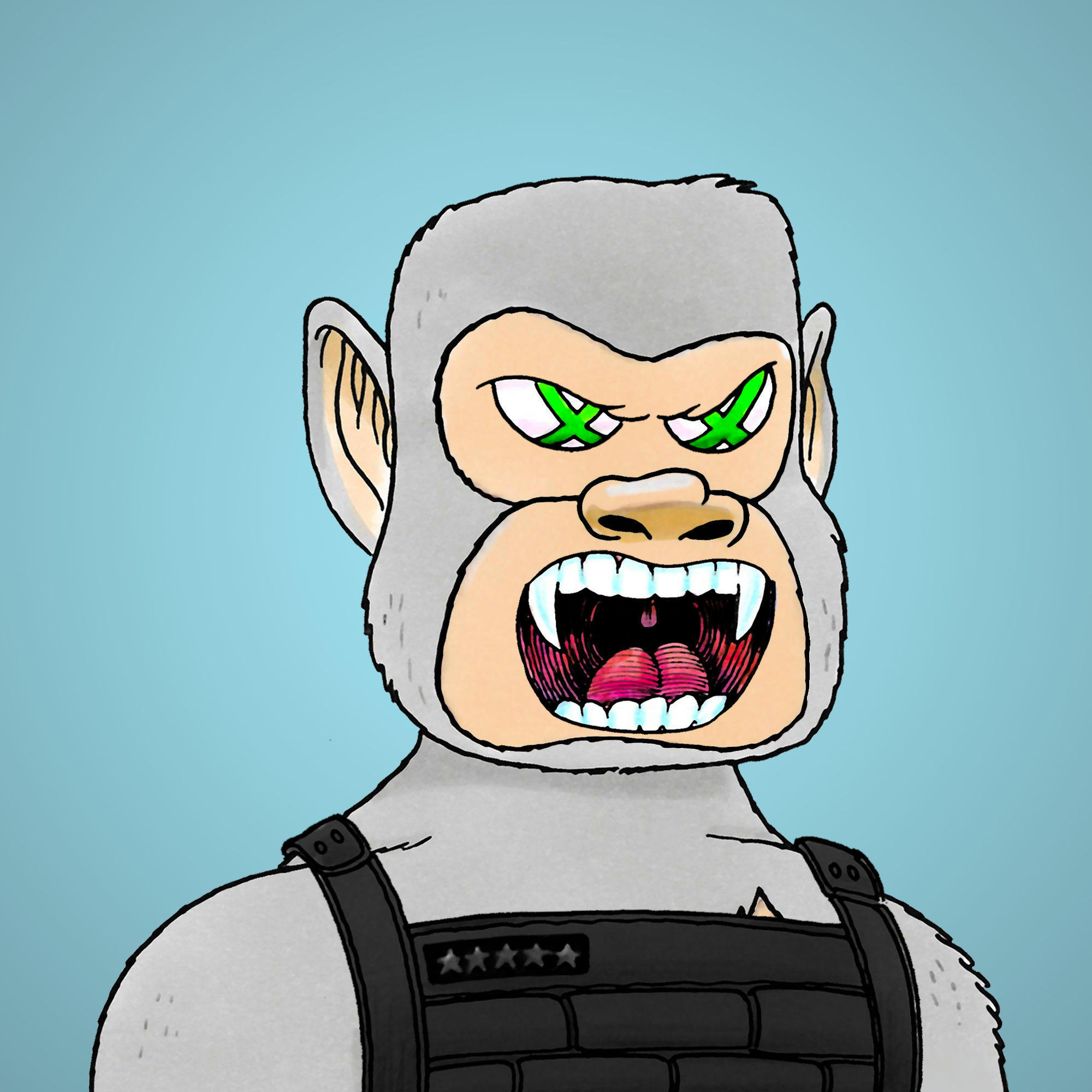 George Trosley - Jungle Freaks - Jungle Freak 3378 - NFT # 3378