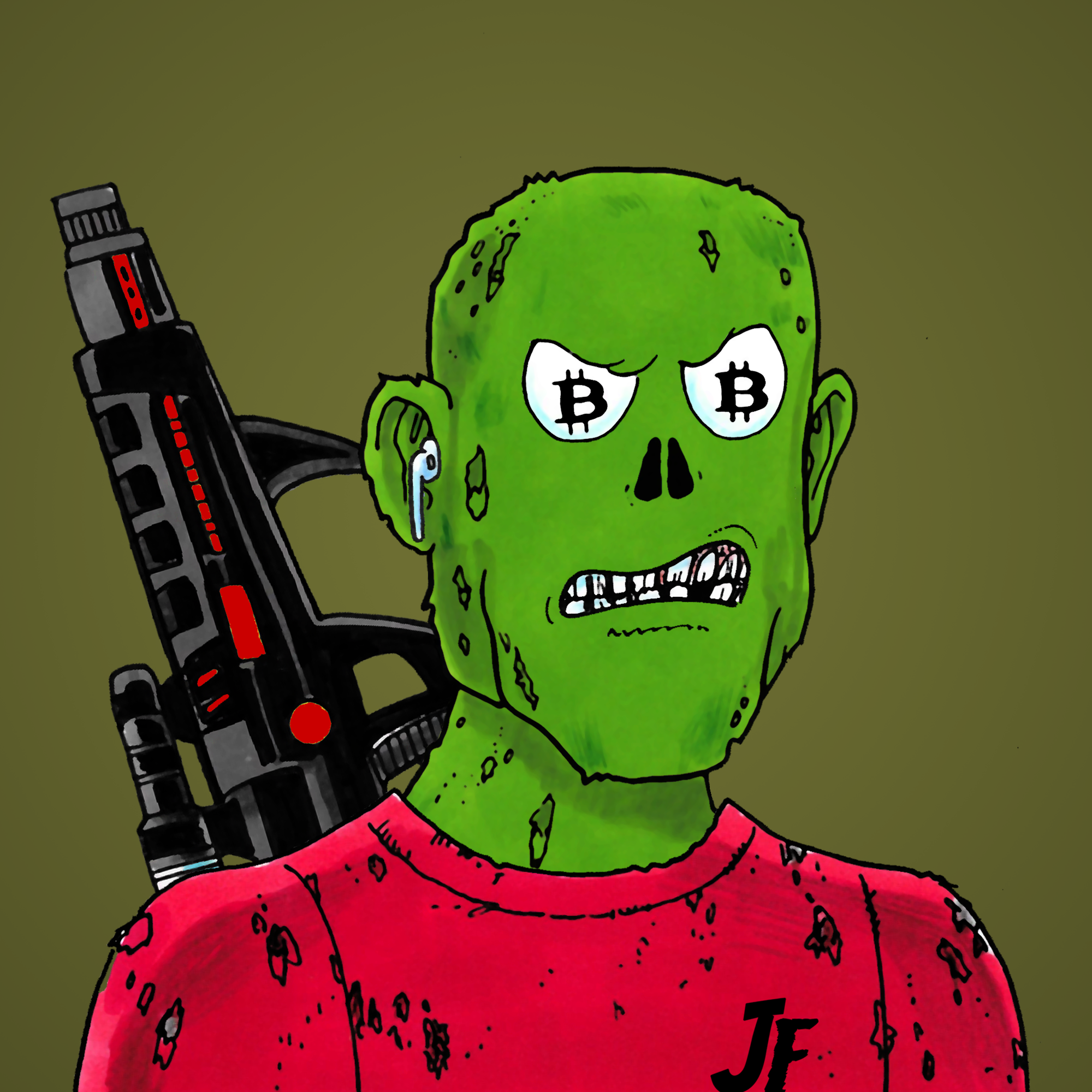 George Trosley - Jungle Freaks - Jungle Freak 3379 - NFT # 3379