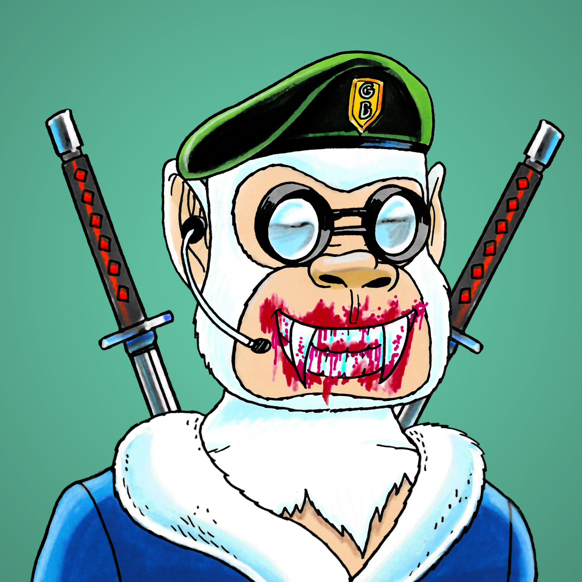 George Trosley - Jungle Freaks - Jungle Freak 3386 - NFT # 3386