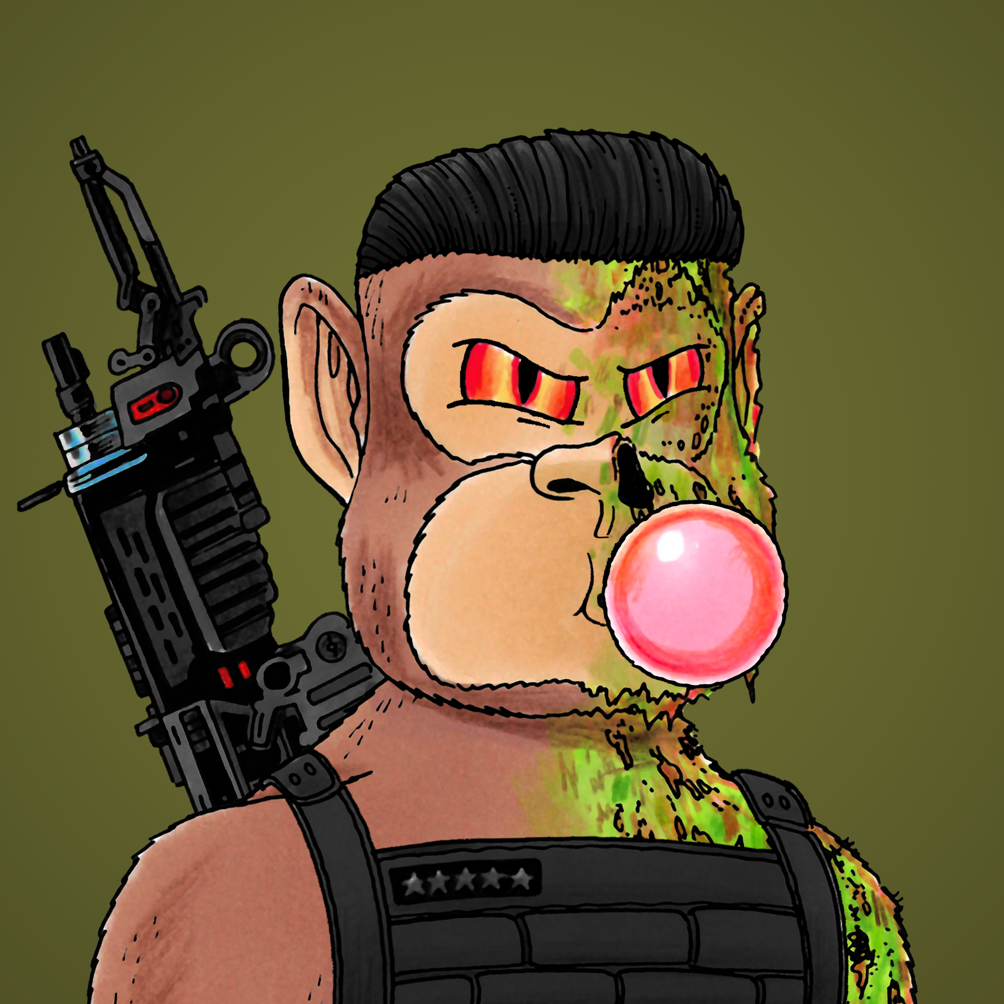 George Trosley - Jungle Freaks - Jungle Freak 3393 - NFT # 3393