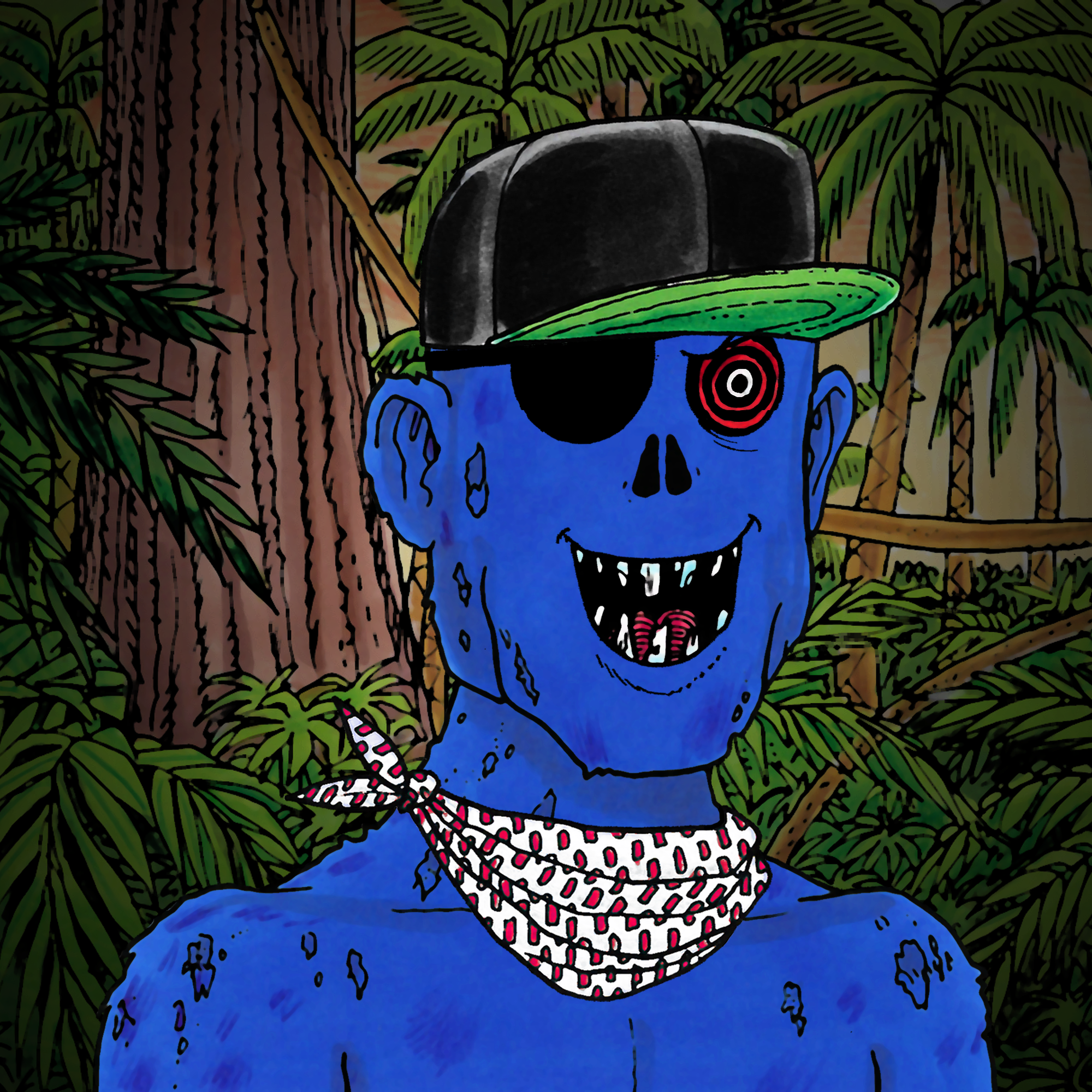 George Trosley - Jungle Freaks - Jungle Freak 3400 - NFT # 3400