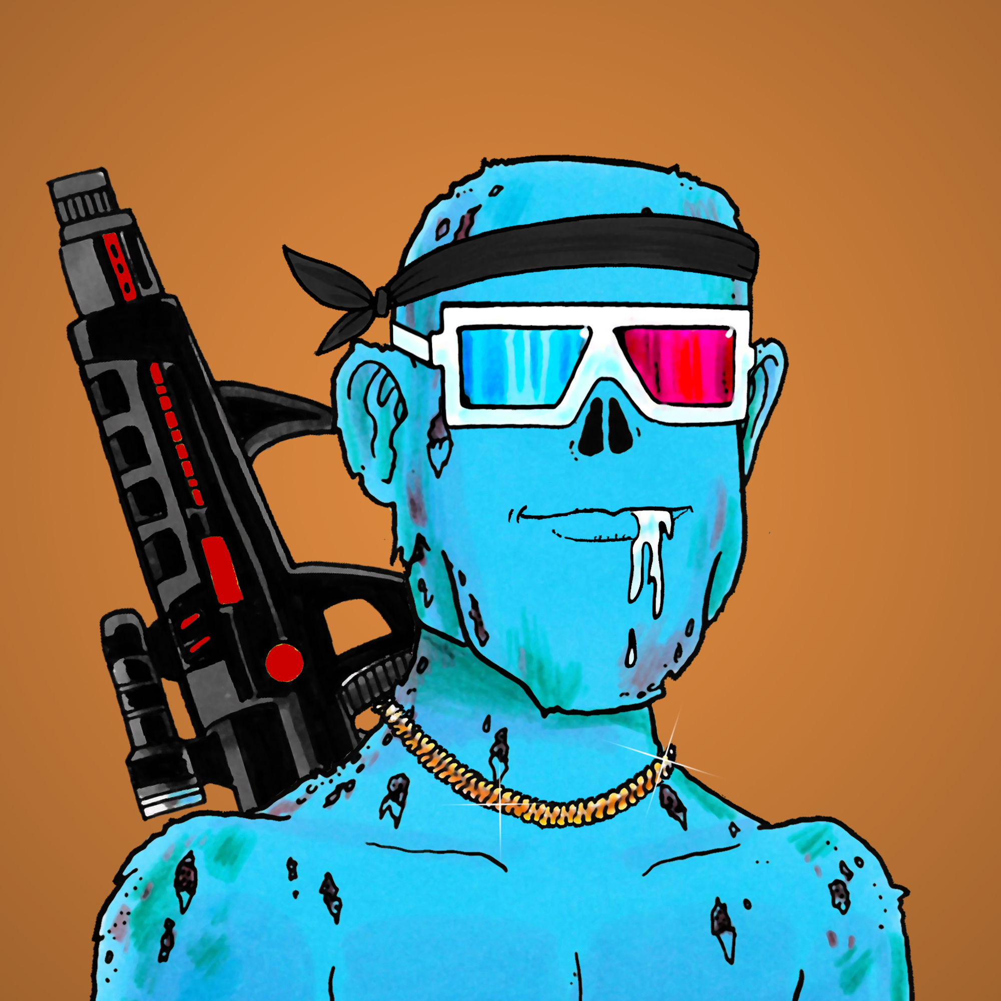 George Trosley - Jungle Freaks - Jungle Freak 3403 - NFT # 3403