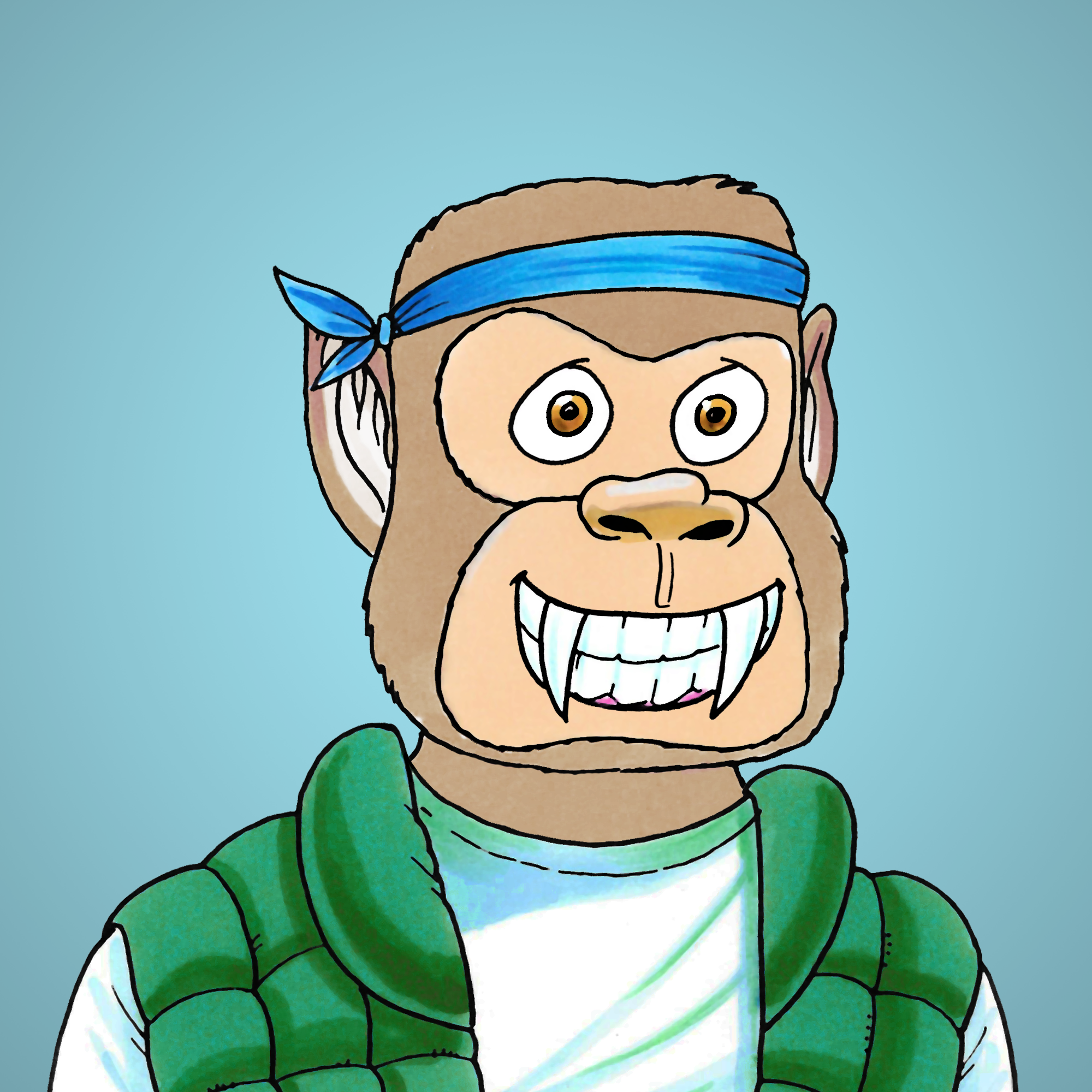 George Trosley - Jungle Freaks - Jungle Freak 3410 - NFT # 3410