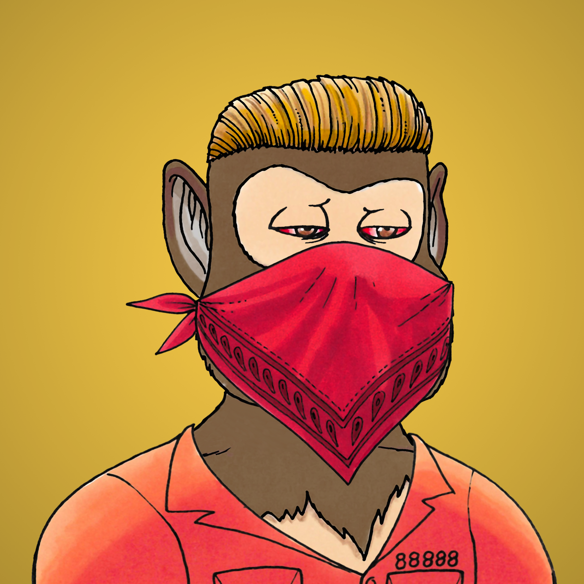 George Trosley - Jungle Freaks - Jungle Freak 3418 - NFT # 3418