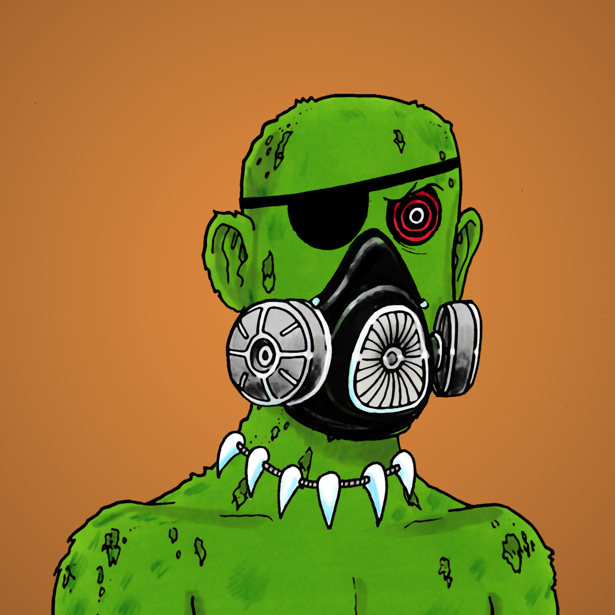 George Trosley - Jungle Freaks - Jungle Freak 3435 - NFT # 3435