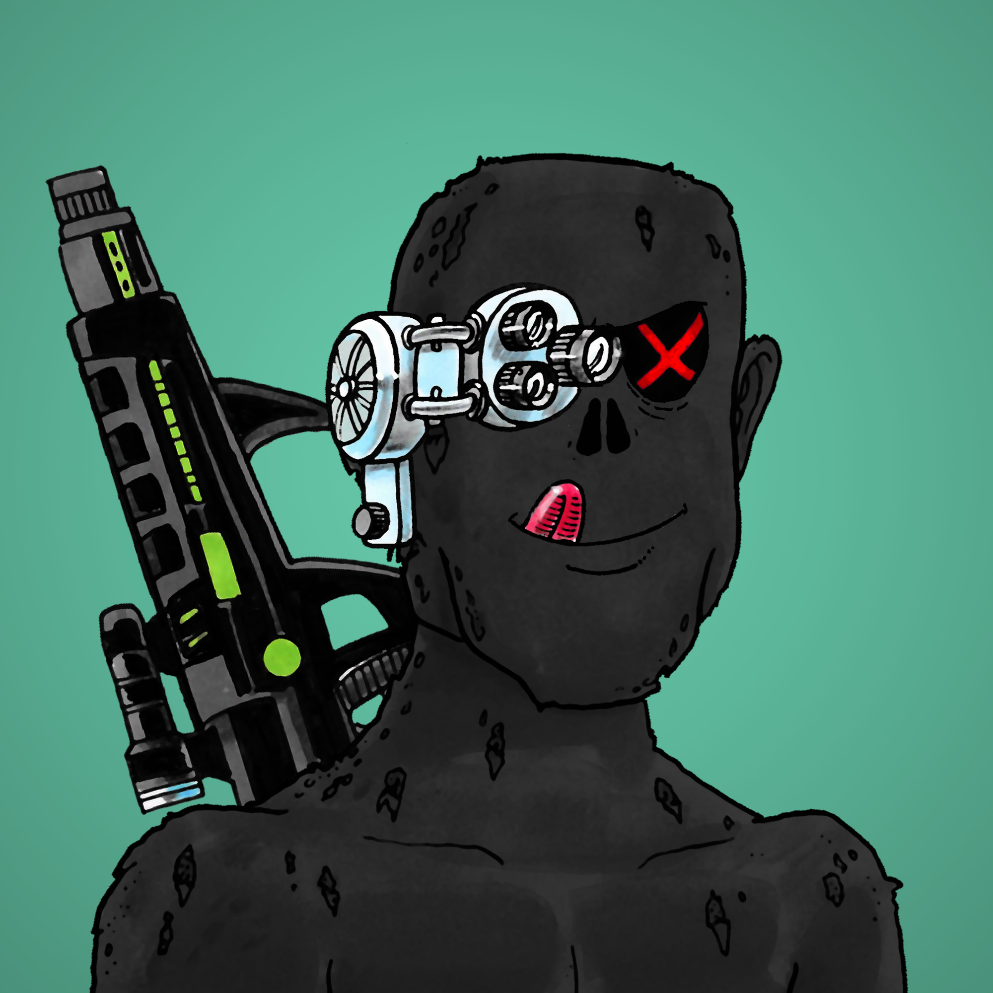 George Trosley - Jungle Freaks - Jungle Freak 3450 - NFT # 3450