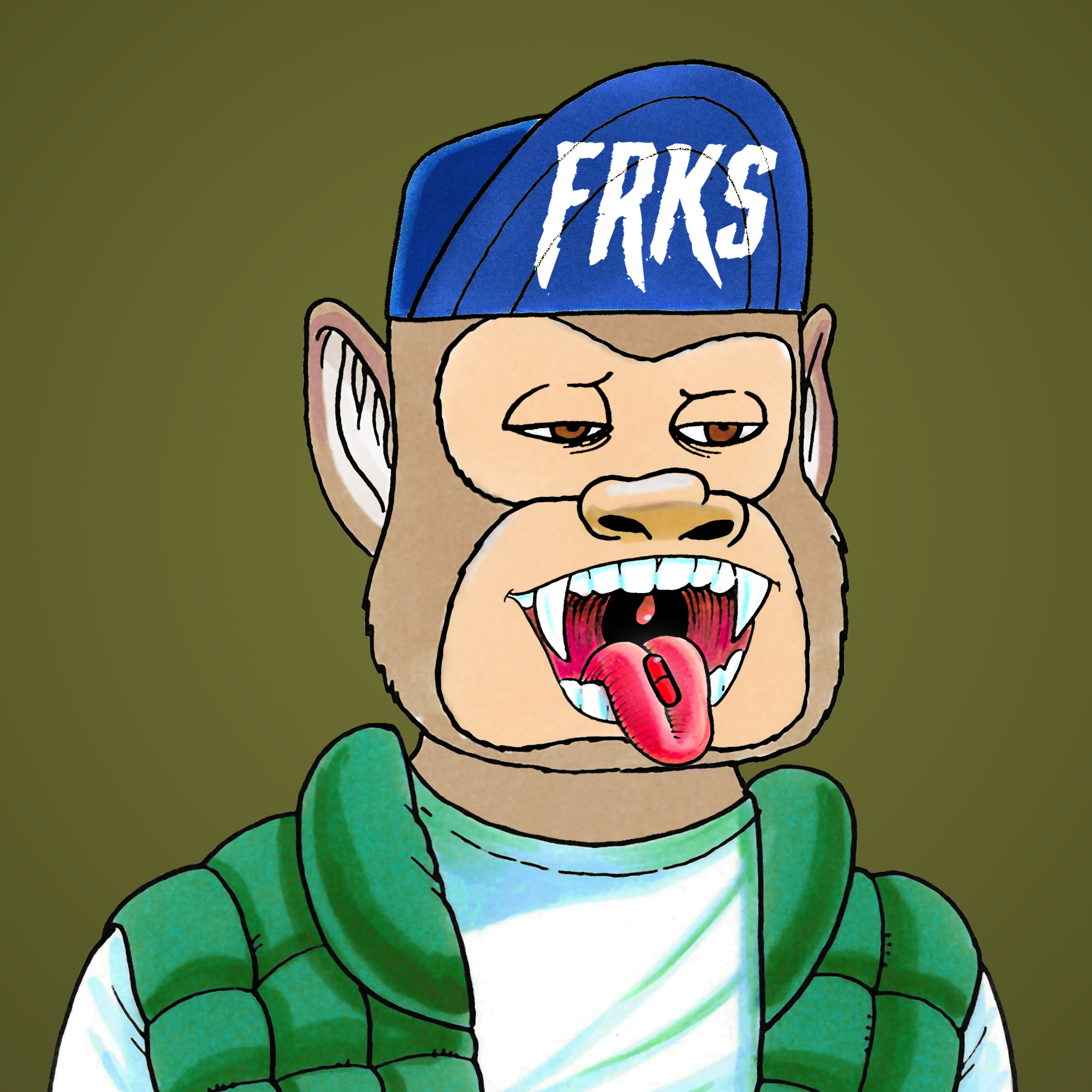 George Trosley - Jungle Freaks - Jungle Freak 3457 - NFT # 3457