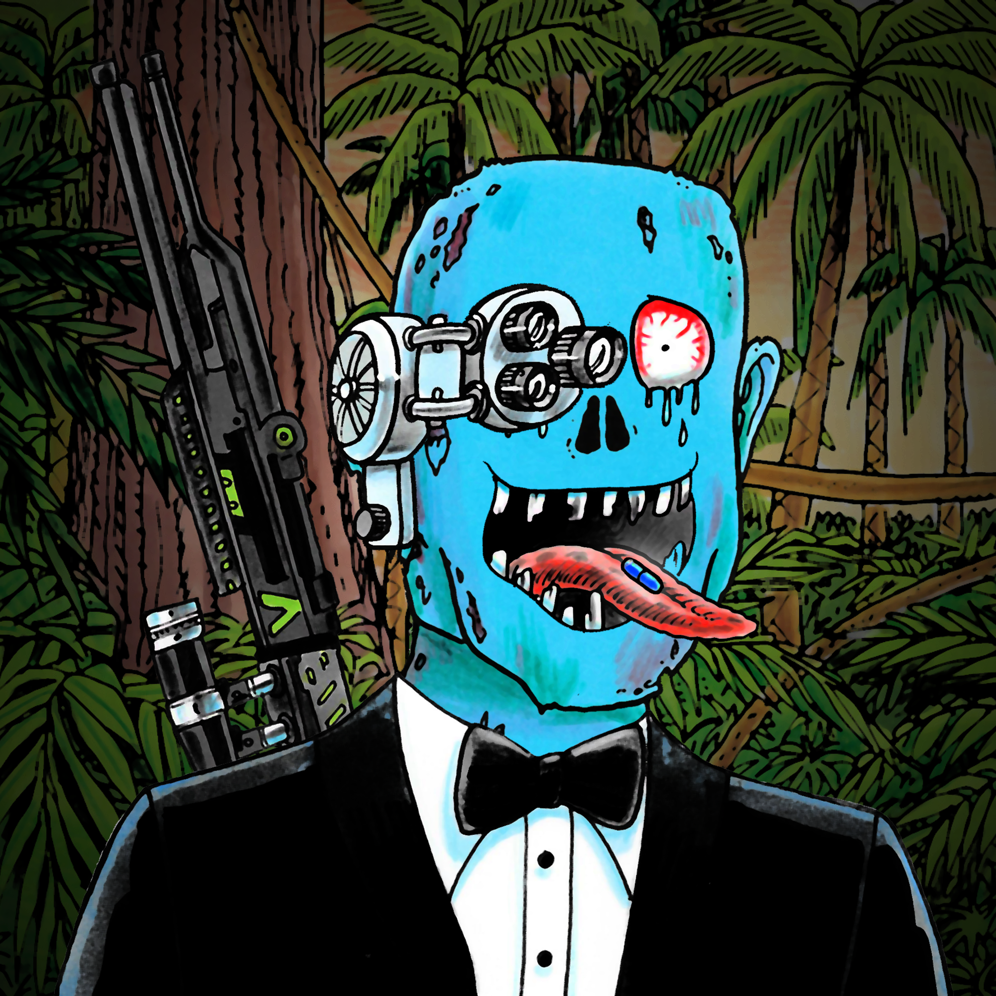 George Trosley - Jungle Freaks - Jungle Freak 3467 - NFT # 3467