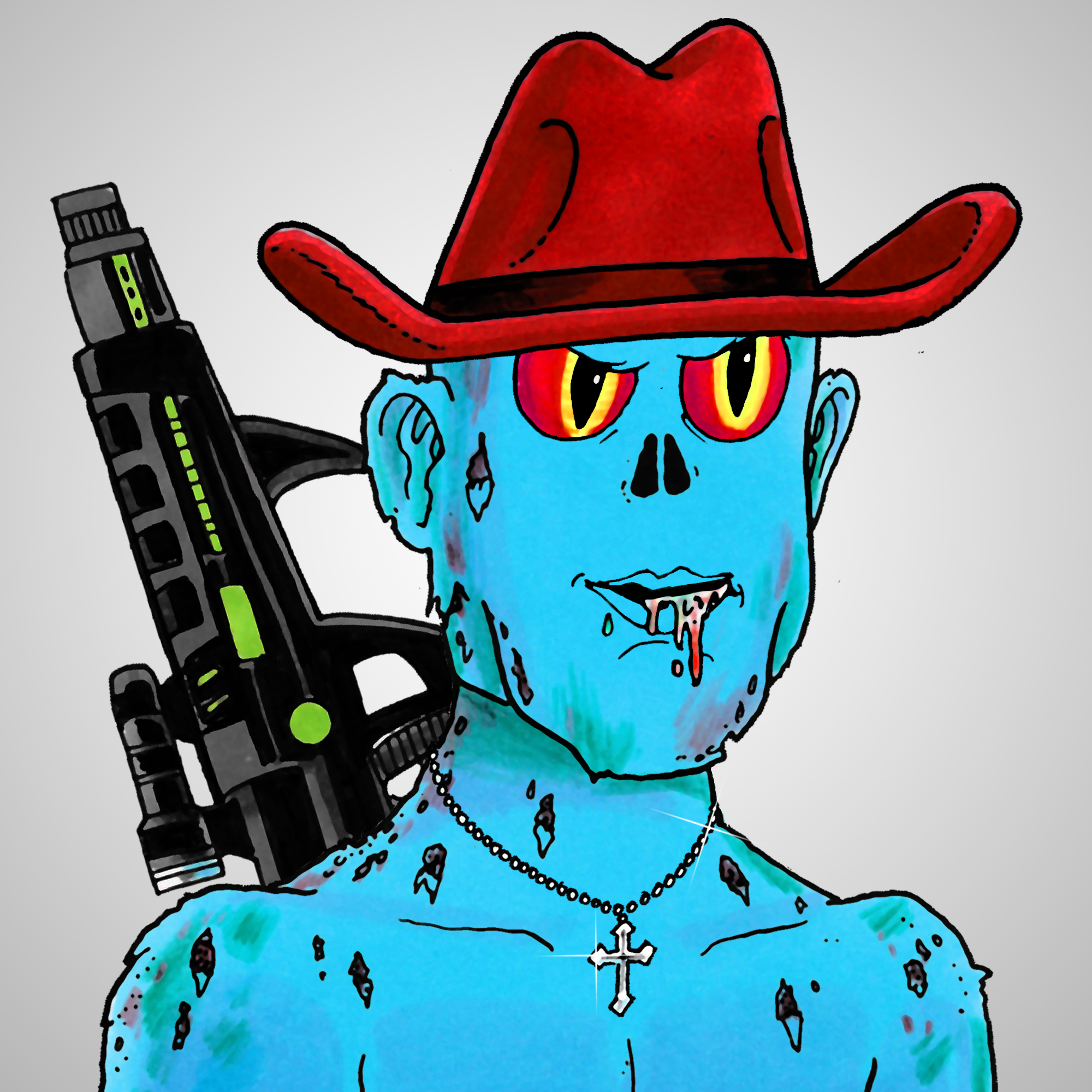 George Trosley - Jungle Freaks - Jungle Freak 3470 - NFT # 3470