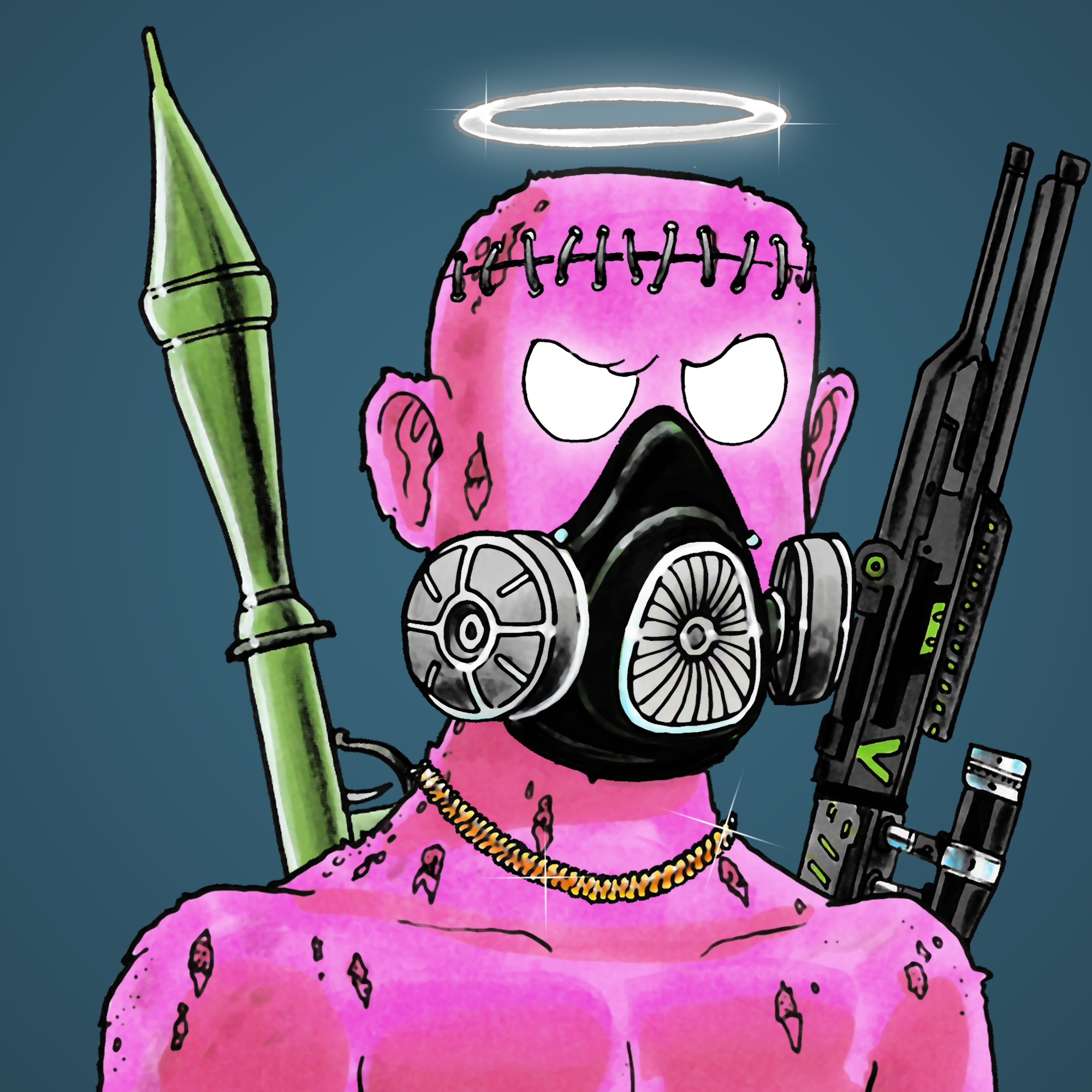 George Trosley - Jungle Freaks - Jungle Freak 3471 - NFT # 3471