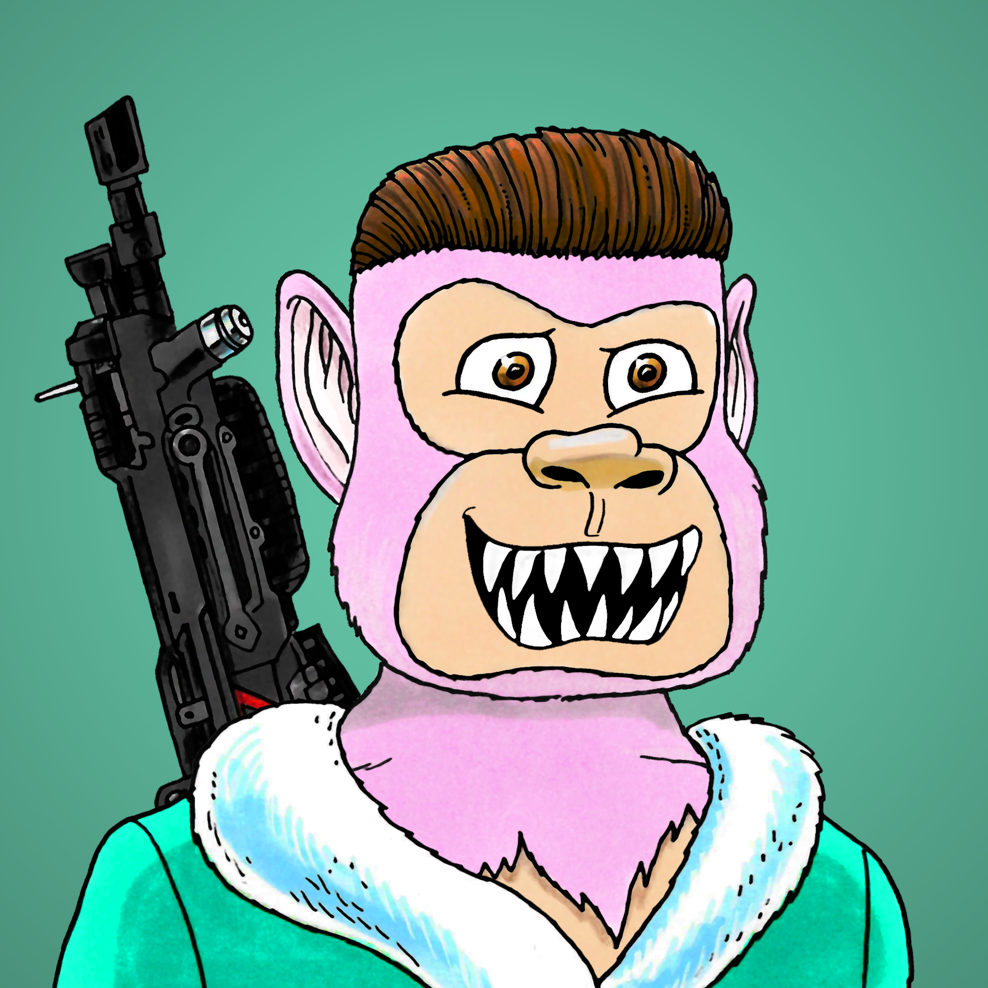 George Trosley - Jungle Freaks - Jungle Freak 3474 - NFT # 3474