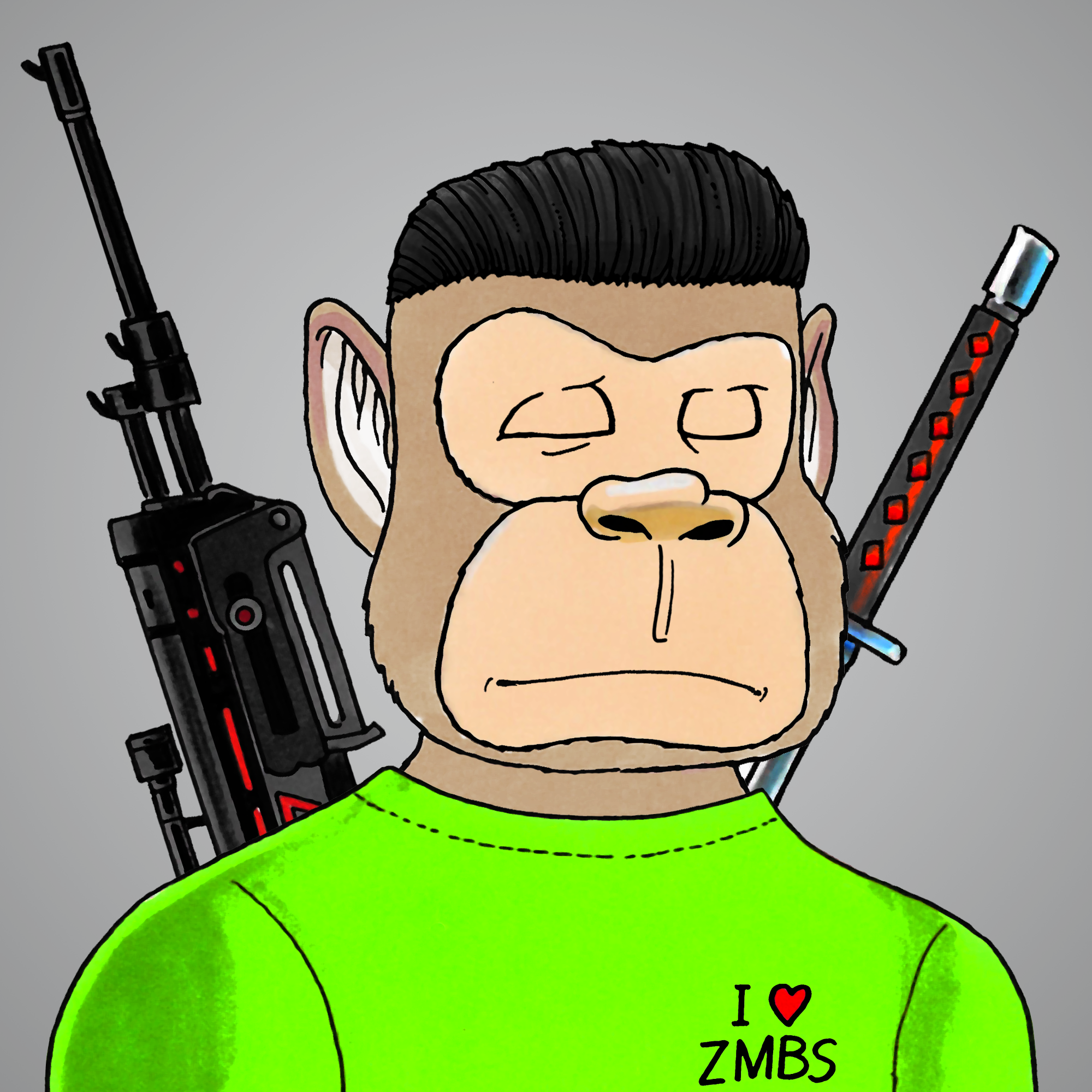 George Trosley - Jungle Freaks - Jungle Freak 3483 - NFT # 3483