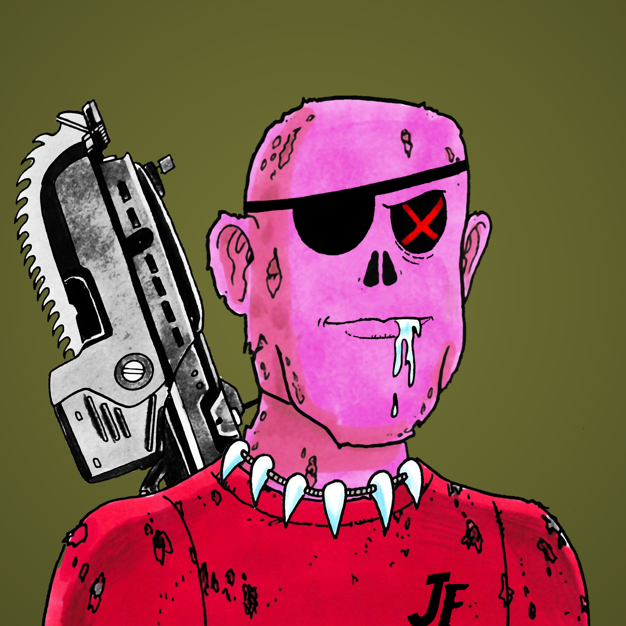 George Trosley - Jungle Freaks - Jungle Freak 3485 - NFT # 3485