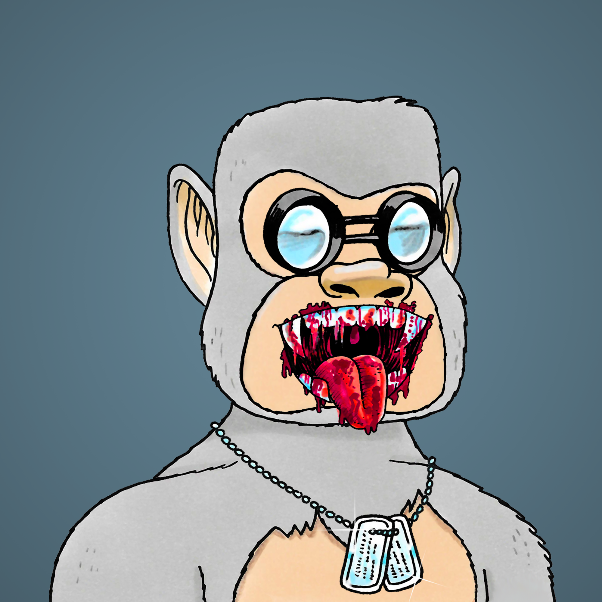 George Trosley - Jungle Freaks - Jungle Freak 3486 - NFT # 3486