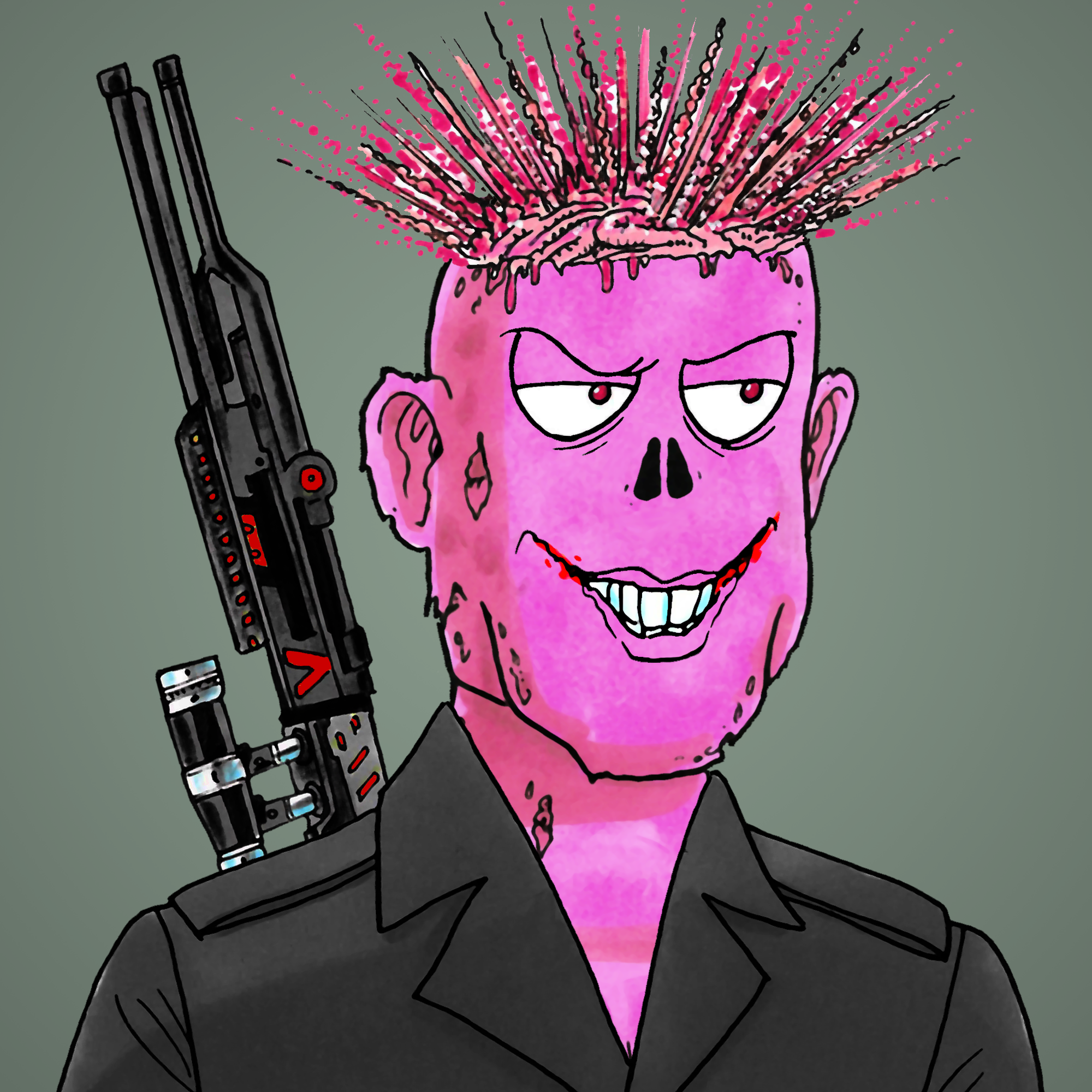 George Trosley - Jungle Freaks - Jungle Freak 3493 - NFT # 3493