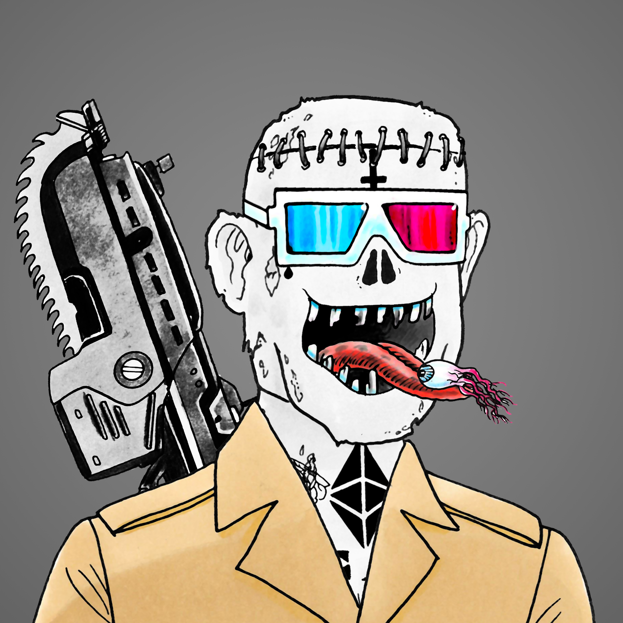 George Trosley - Jungle Freaks - Jungle Freak 3501 - NFT # 3501