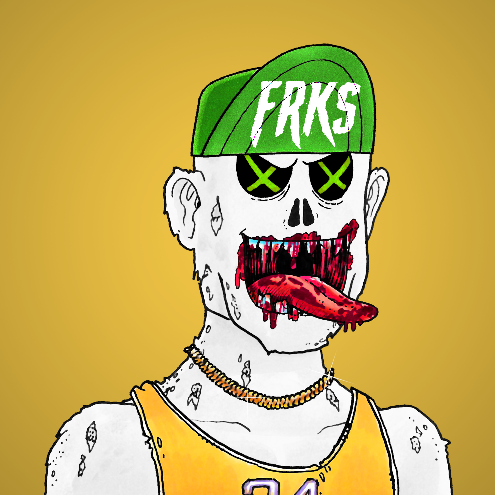 George Trosley - Jungle Freaks - Jungle Freak 3502 - NFT # 3502