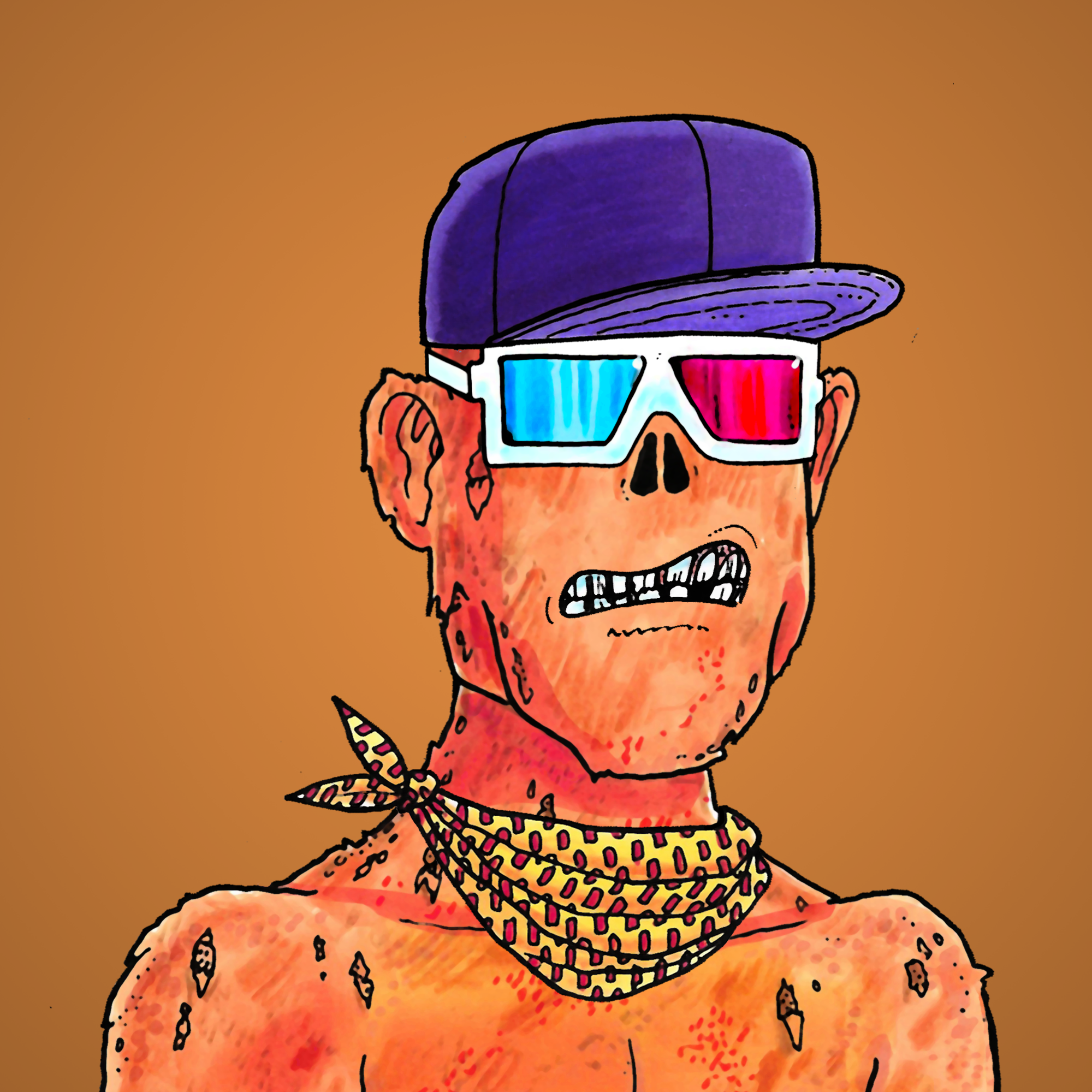 George Trosley - Jungle Freaks - Jungle Freak 3532 - NFT # 3532