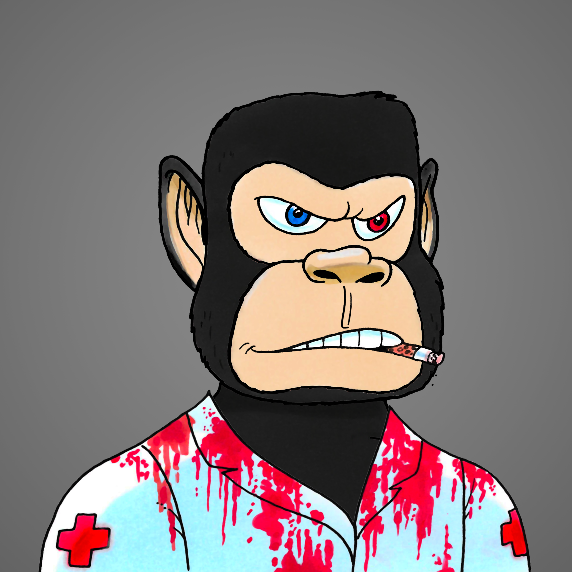 George Trosley - Jungle Freaks - Jungle Freak 3536 - NFT # 3536