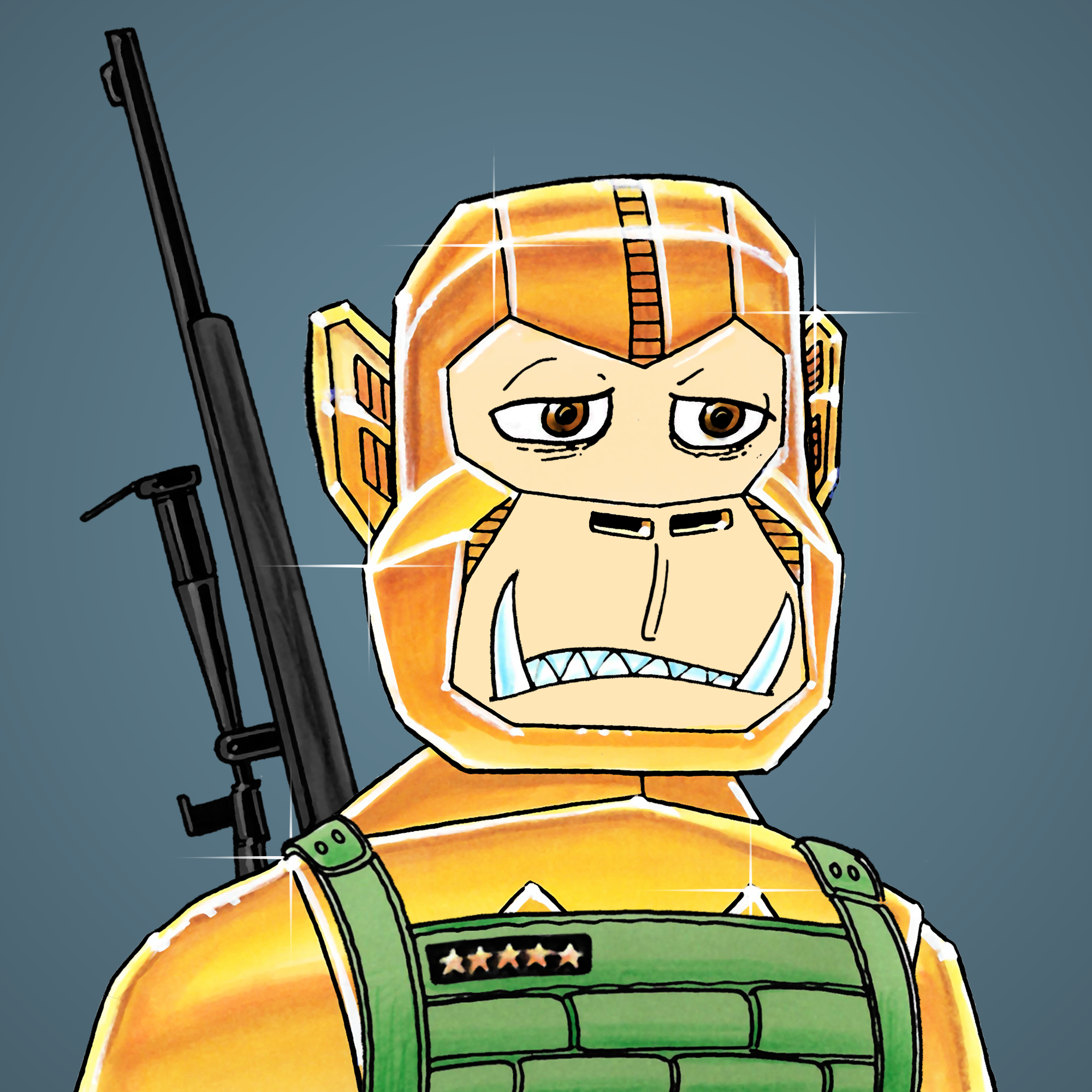 George Trosley - Jungle Freaks - Jungle Freak 3542 - NFT # 3542