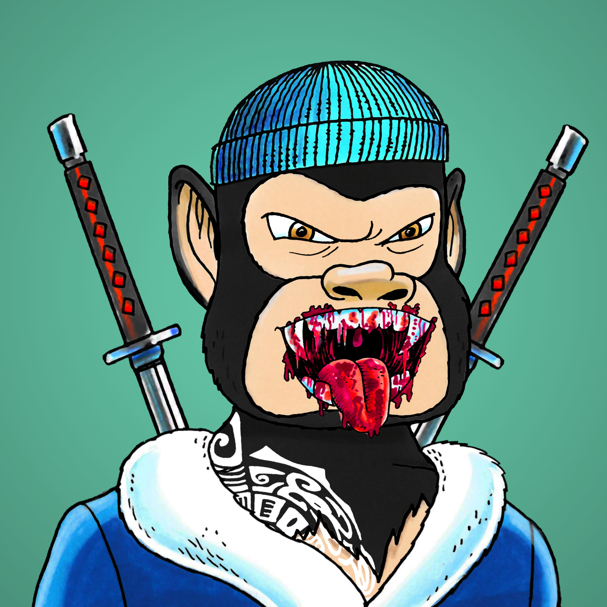 George Trosley - Jungle Freaks - Jungle Freak 3543 - NFT # 3543