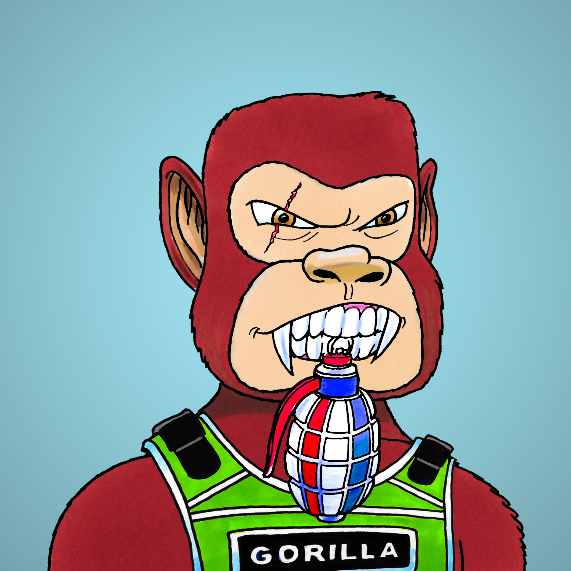 George Trosley - Jungle Freaks - Jungle Freak 3544 - NFT # 3544