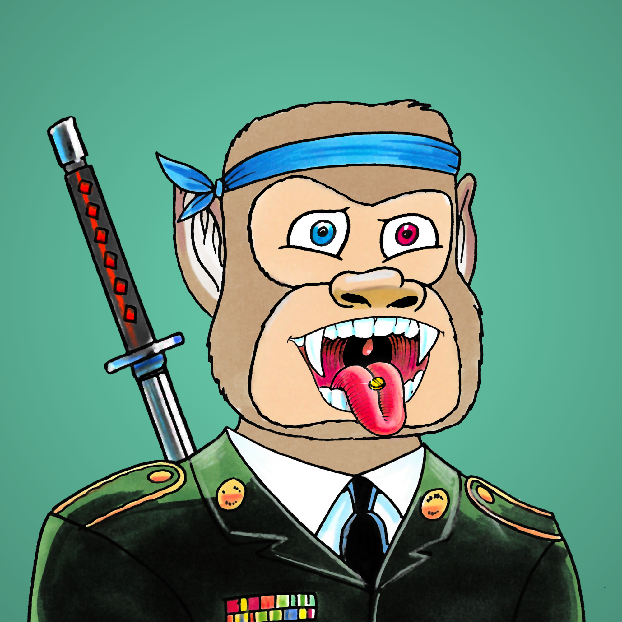 George Trosley - Jungle Freaks - Jungle Freak 355 - NFT # 355