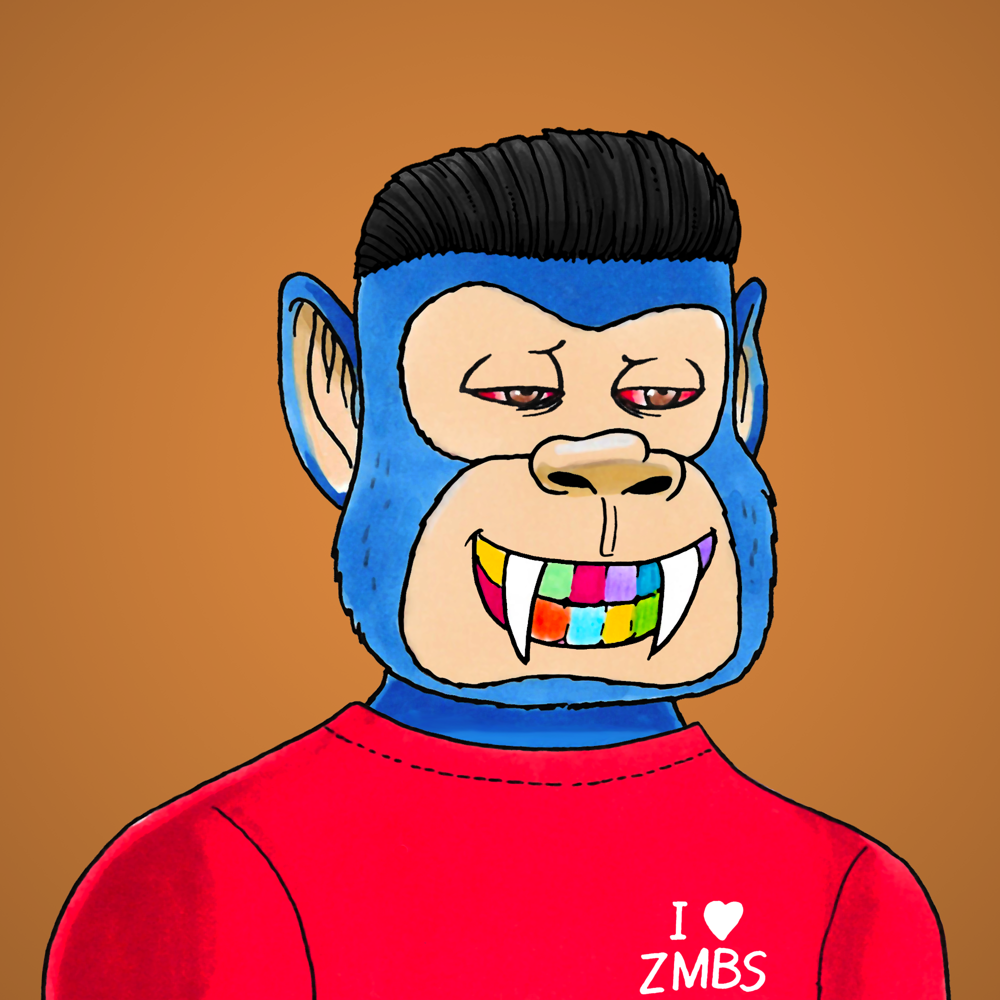 George Trosley - Jungle Freaks - Jungle Freak 3551 - NFT # 3551