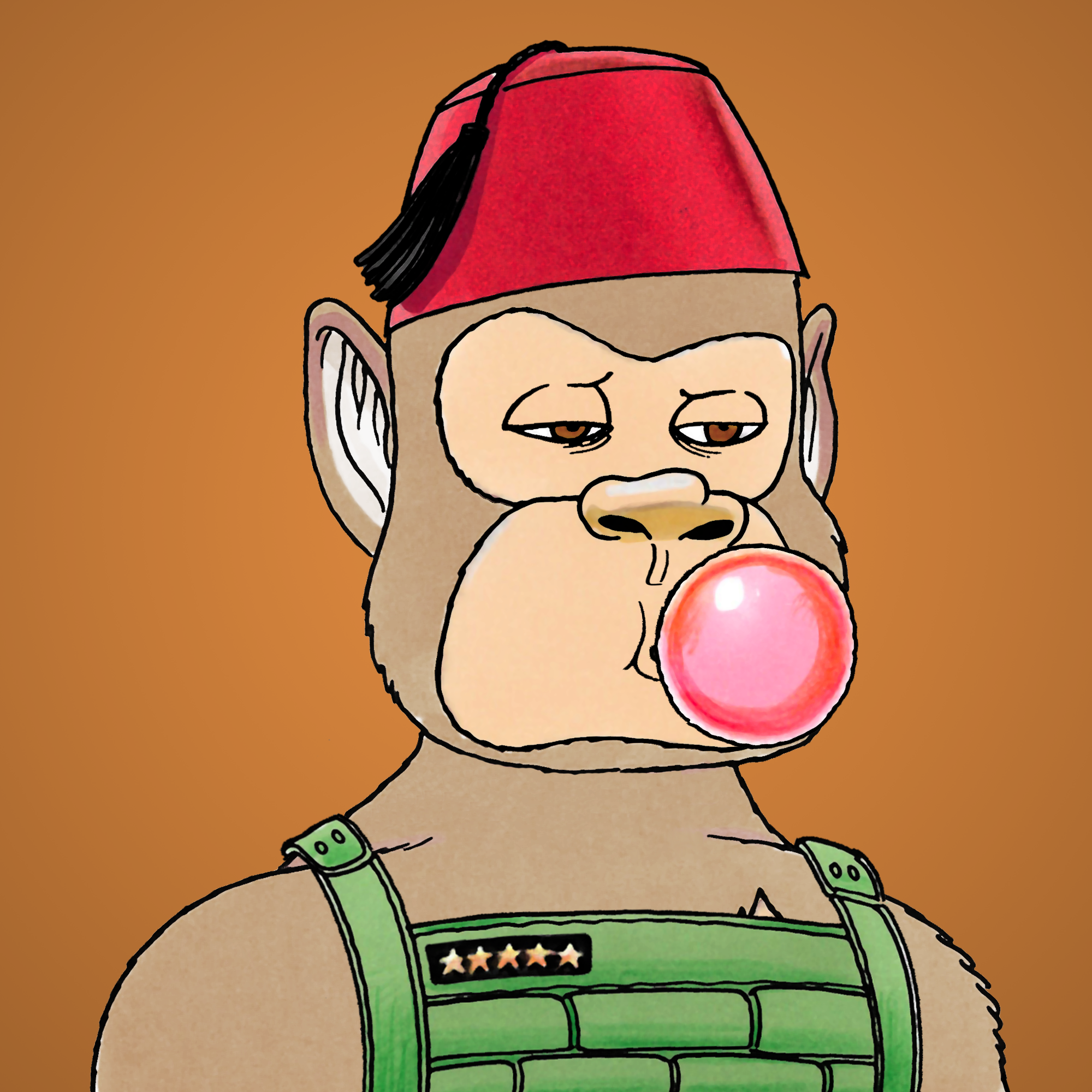 George Trosley - Jungle Freaks - Jungle Freak 3554 - NFT # 3554