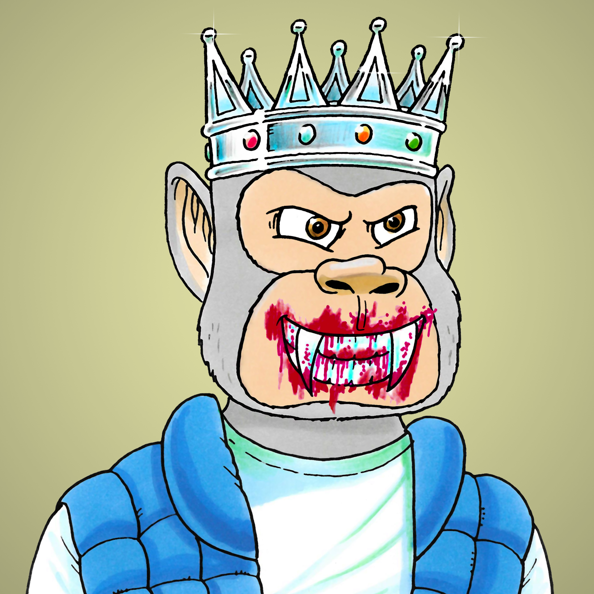 George Trosley - Jungle Freaks - Jungle Freak 3566 - NFT # 3566