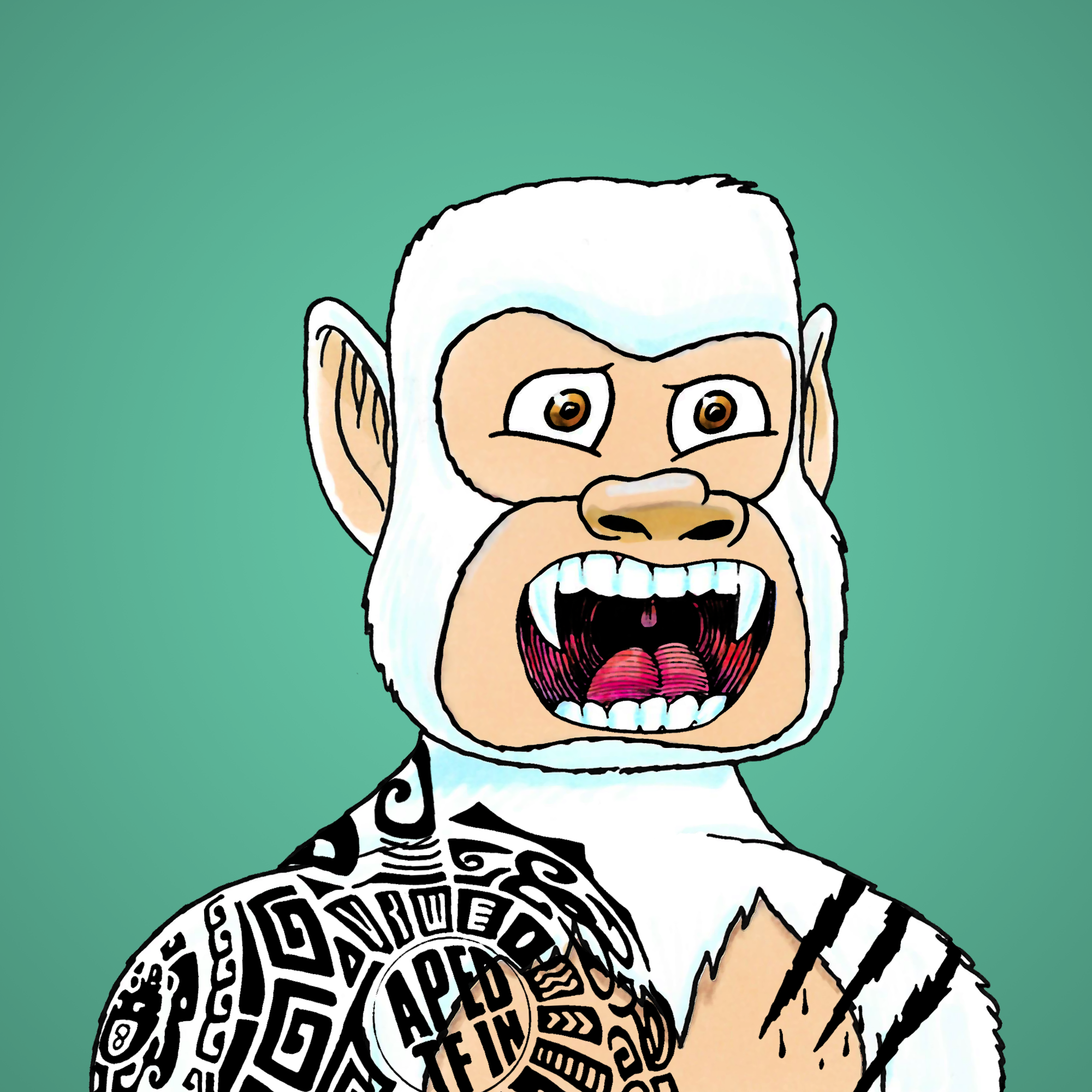 George Trosley - Jungle Freaks - Jungle Freak 3576 - NFT # 3576