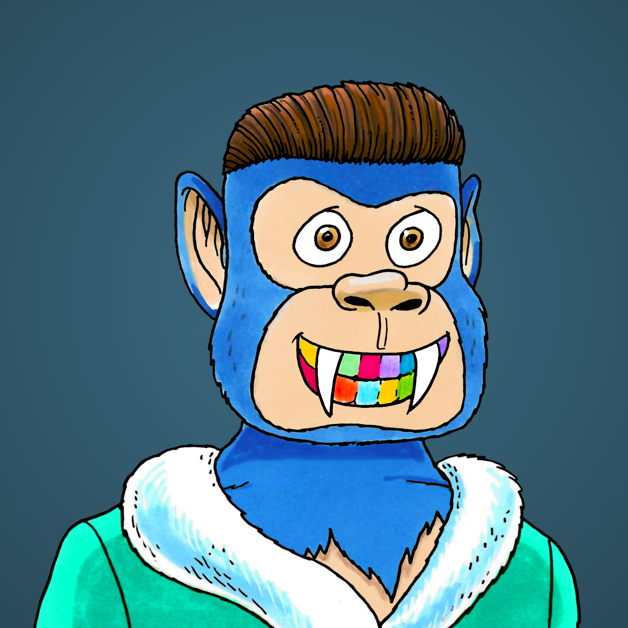 George Trosley - Jungle Freaks - Jungle Freak 3581 - NFT # 3581