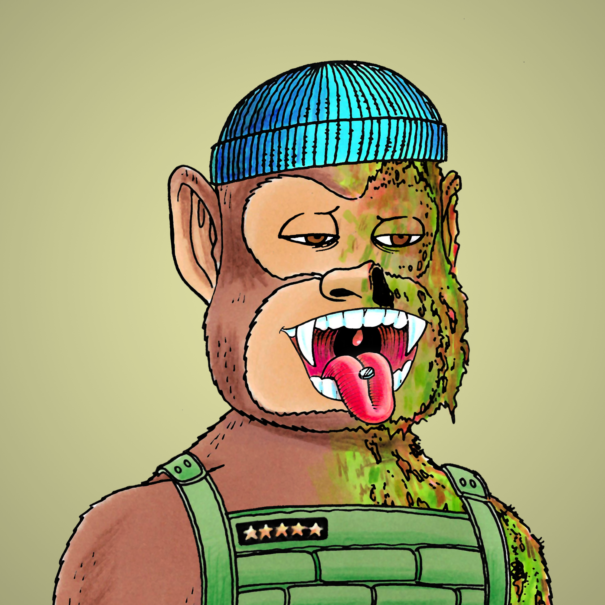 George Trosley - Jungle Freaks - Jungle Freak 3583 - NFT # 3583