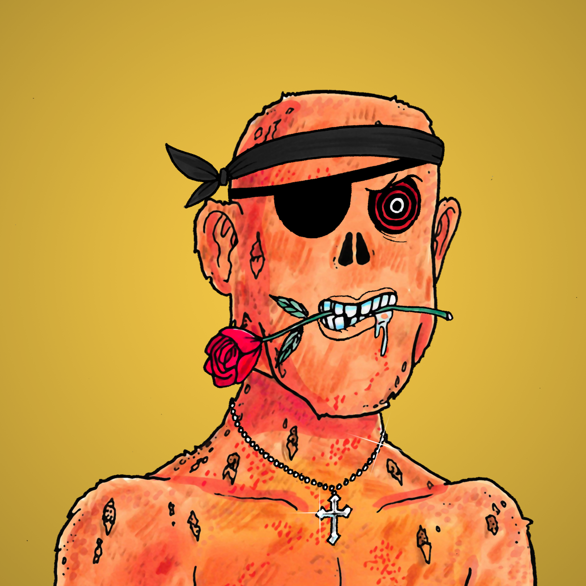 George Trosley - Jungle Freaks - Jungle Freak 3585 - NFT # 3585