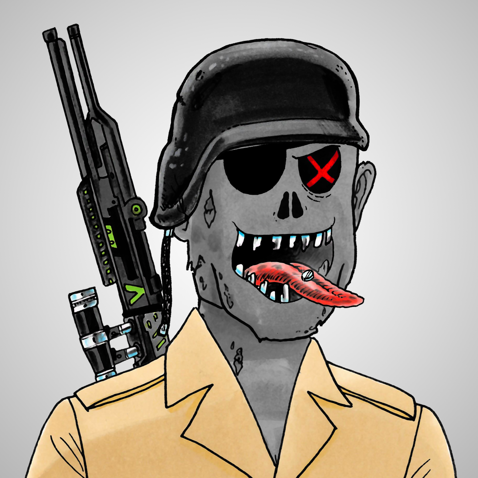 George Trosley - Jungle Freaks - Jungle Freak 3587 - NFT # 3587