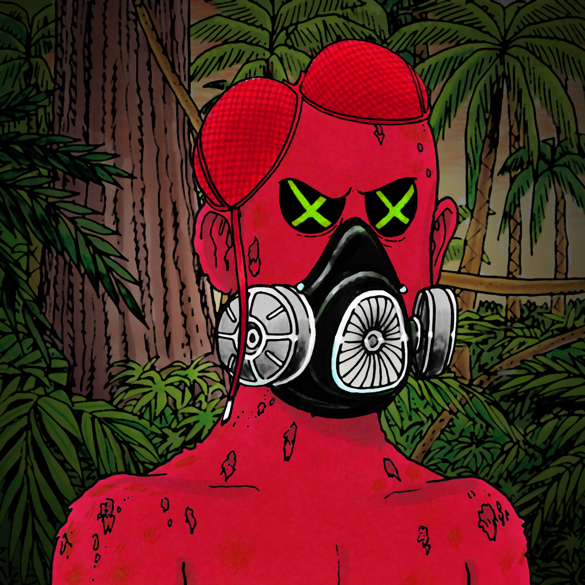 George Trosley - Jungle Freaks - Jungle Freak 3592 - NFT # 3592