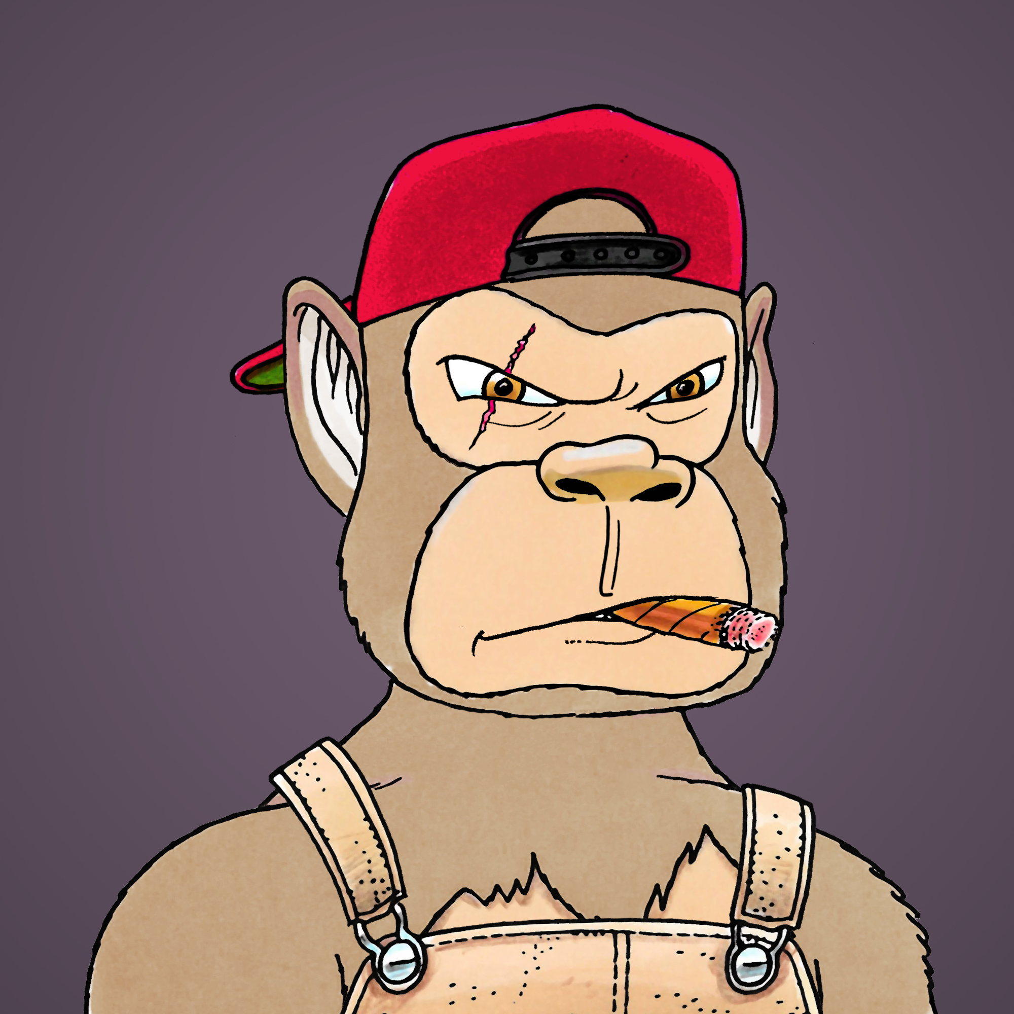 George Trosley - Jungle Freaks - Jungle Freak 3596 - NFT # 3596