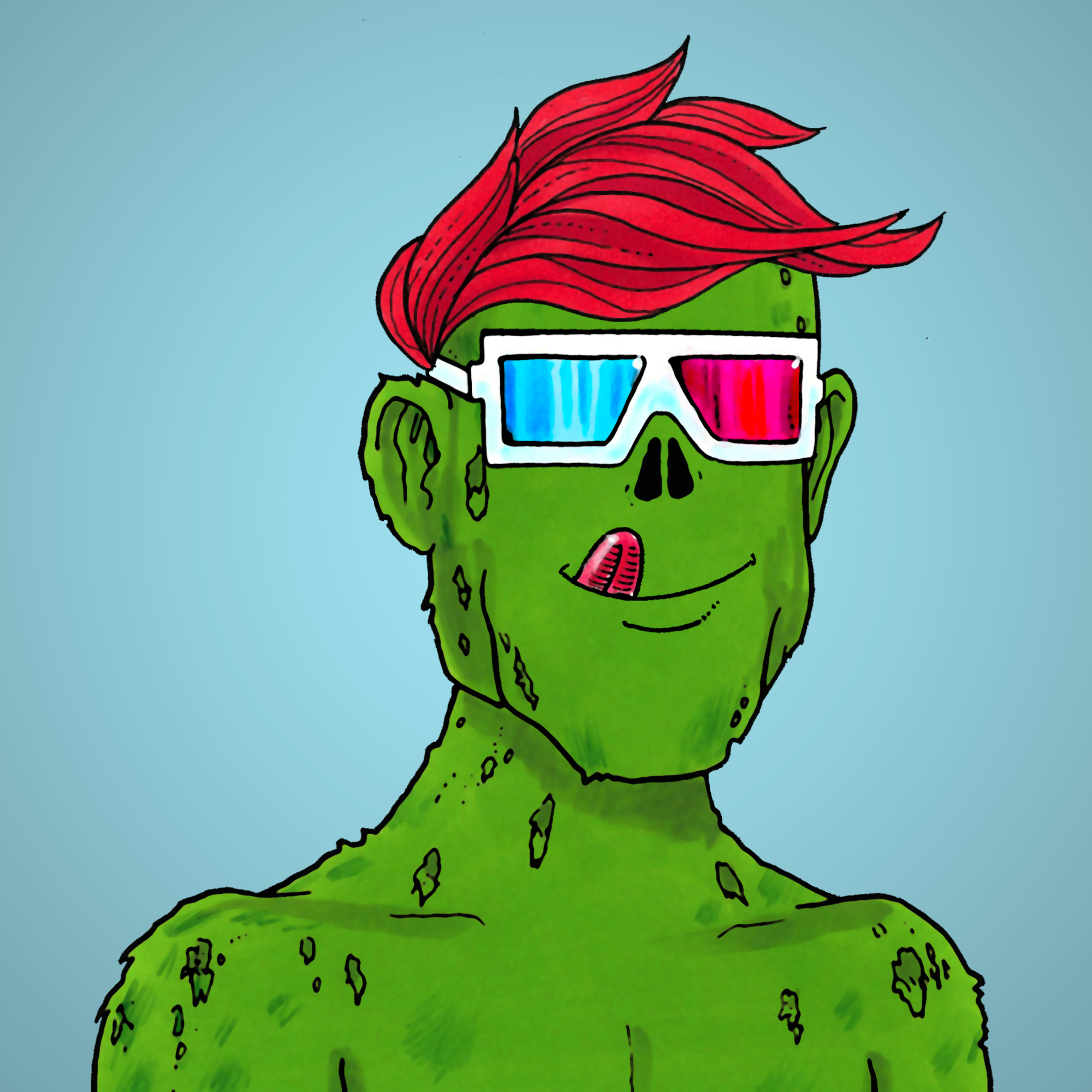 George Trosley - Jungle Freaks - Jungle Freak 3610 - NFT # 3610