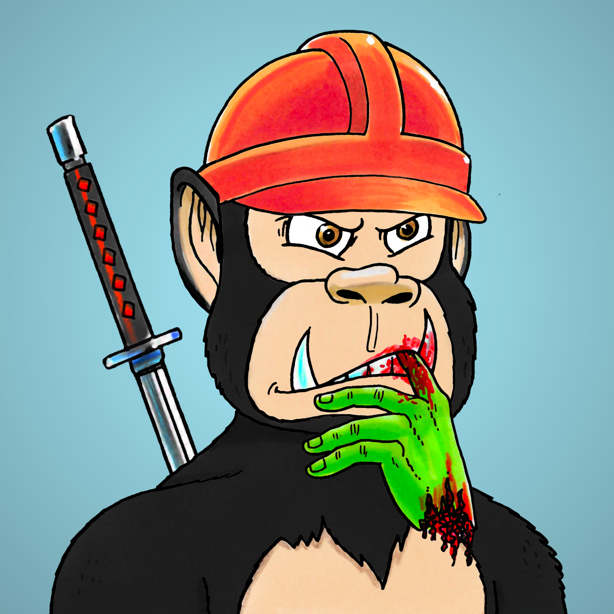 George Trosley - Jungle Freaks - Jungle Freak 3626 - NFT # 3626