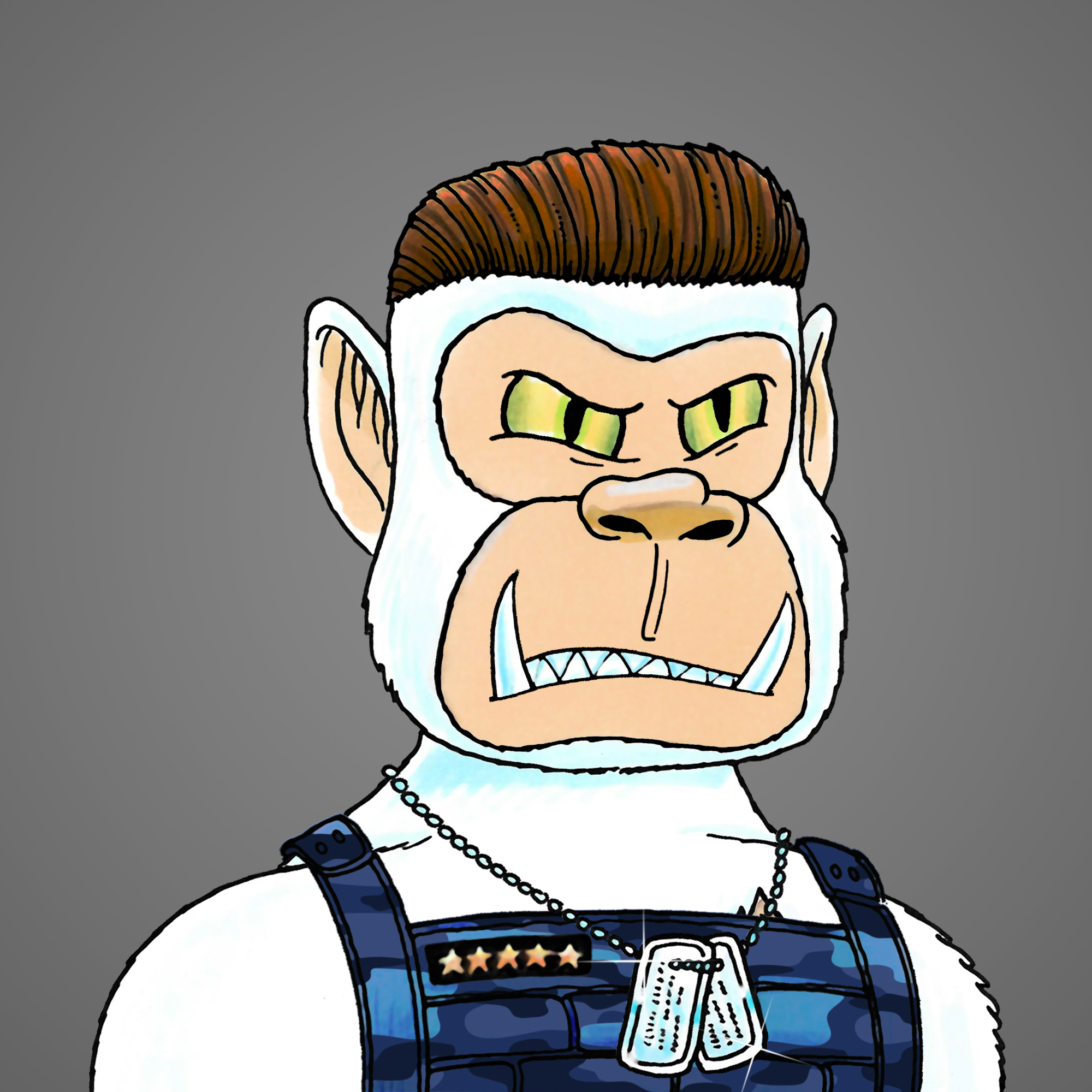 George Trosley - Jungle Freaks - Jungle Freak 3628 - NFT # 3628