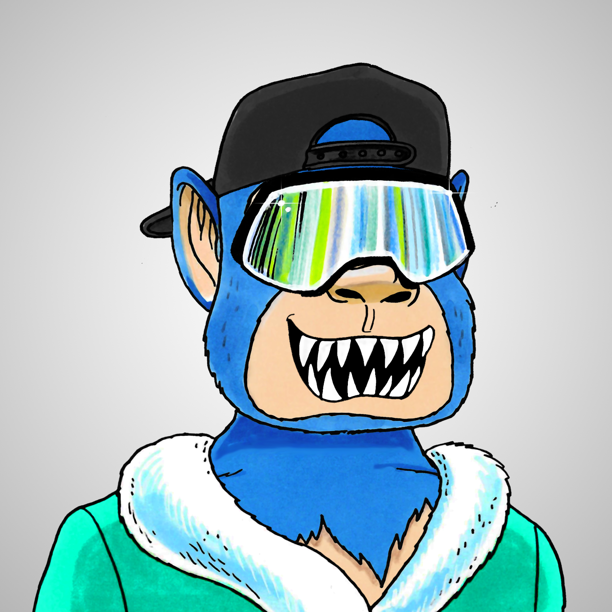 George Trosley - Jungle Freaks - Jungle Freak 3638 - NFT # 3638