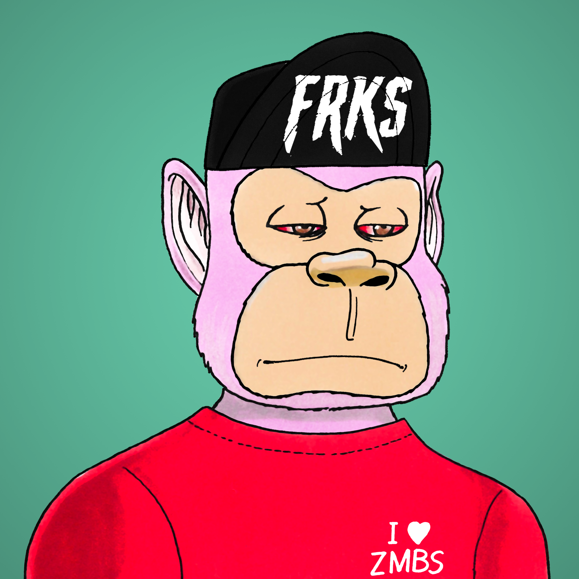 George Trosley - Jungle Freaks - Jungle Freak 3642 - NFT # 3642