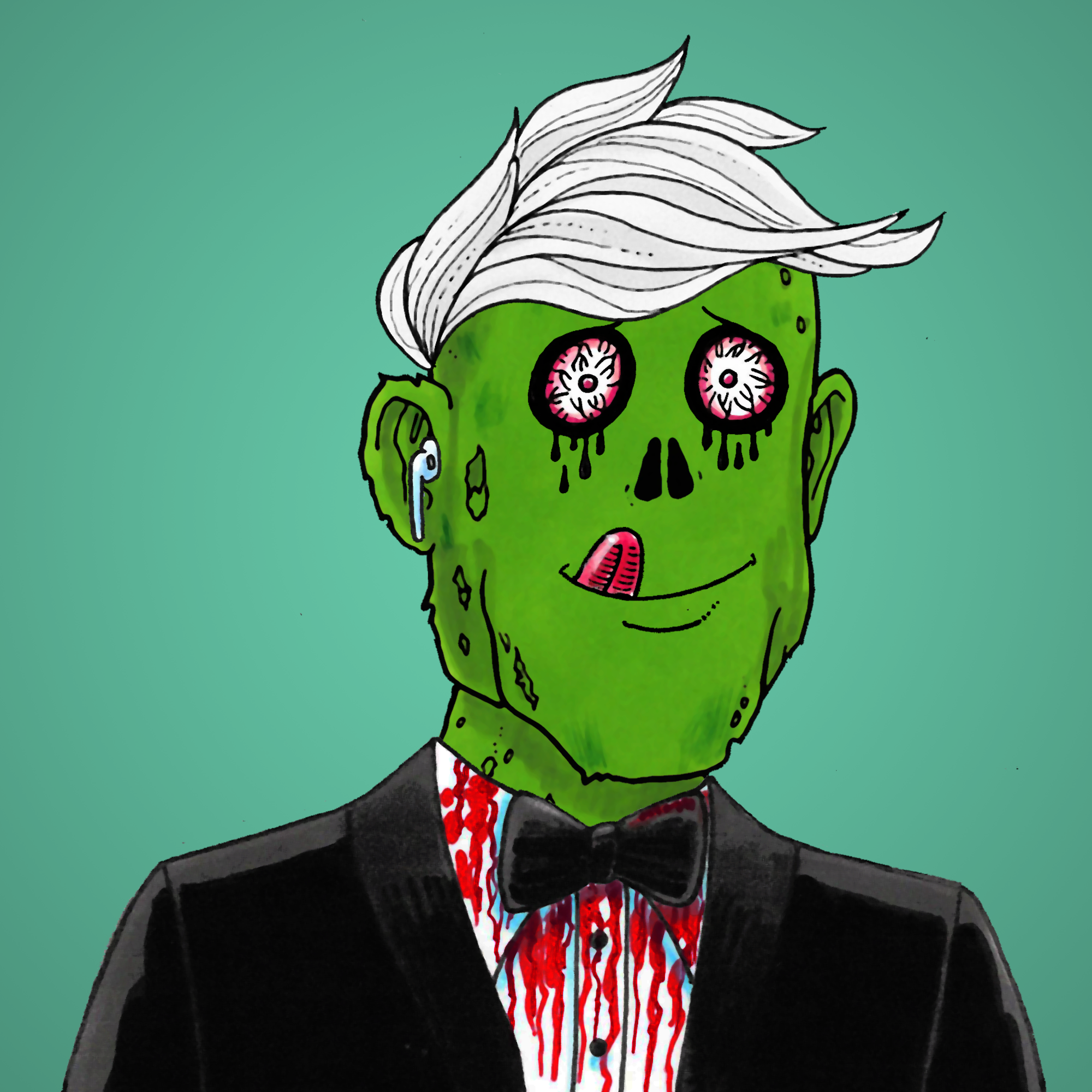 George Trosley - Jungle Freaks - Jungle Freak 3666 - NFT # 3666