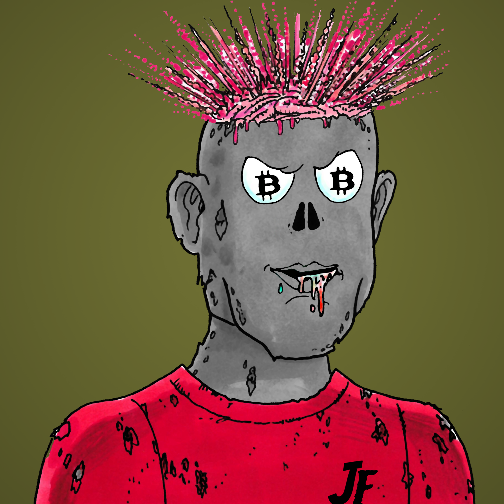 George Trosley - Jungle Freaks - Jungle Freak 3682 - NFT # 3682