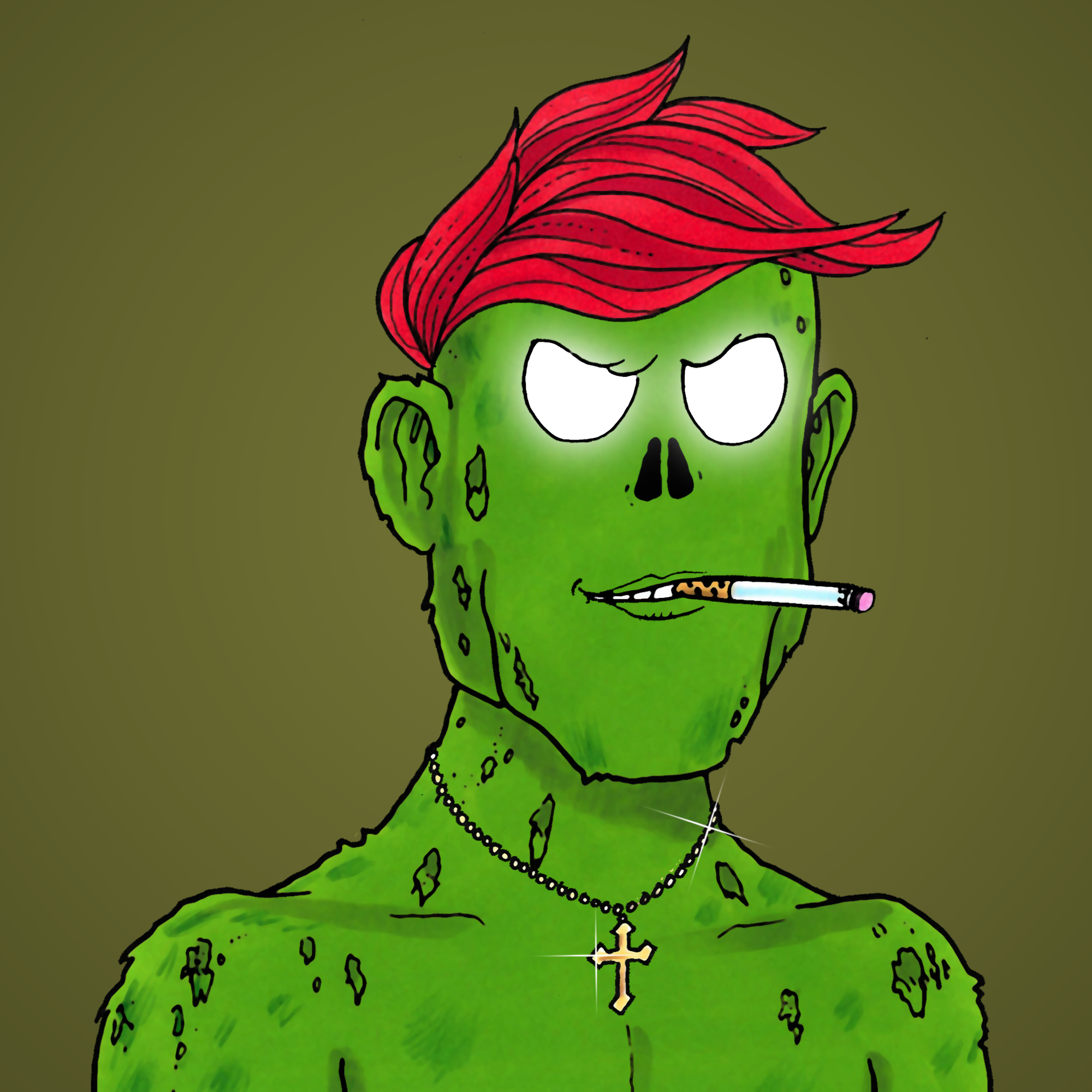 George Trosley - Jungle Freaks - Jungle Freak 3687 - NFT # 3687