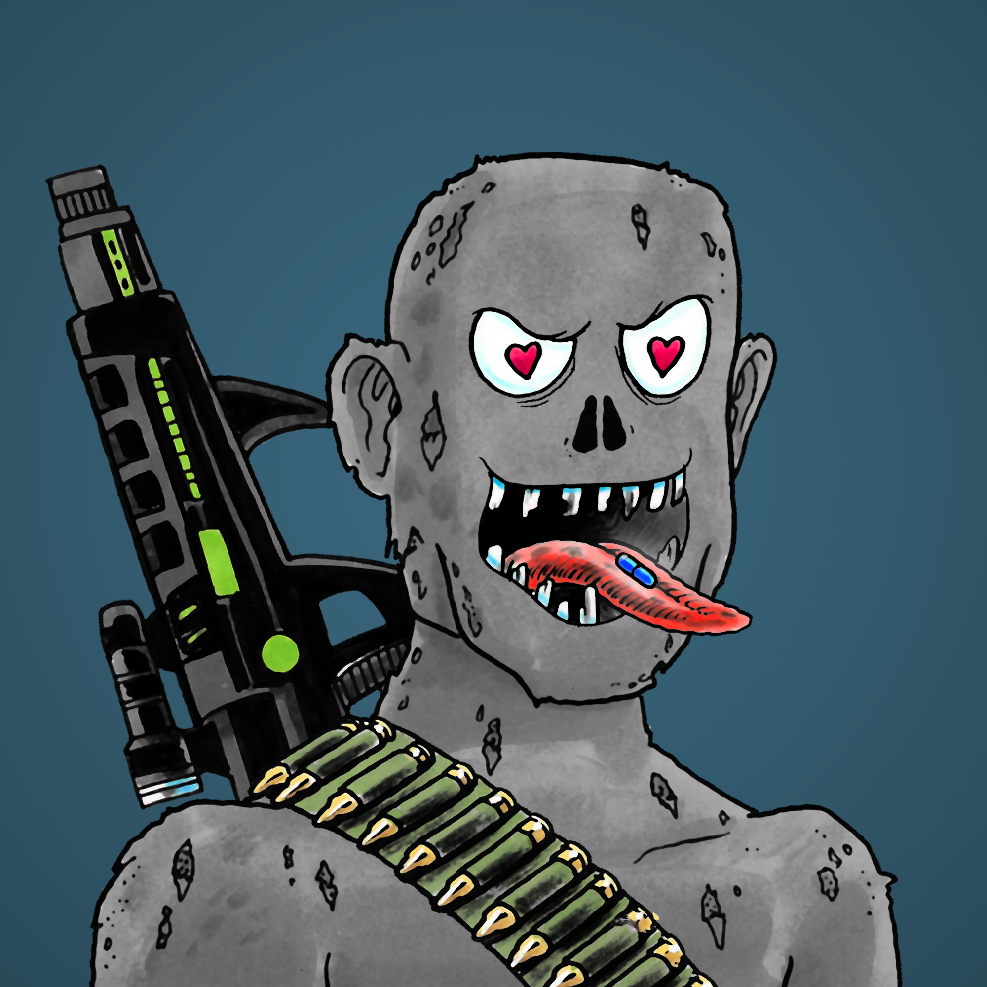 George Trosley - Jungle Freaks - Jungle Freak 3693 - NFT # 3693