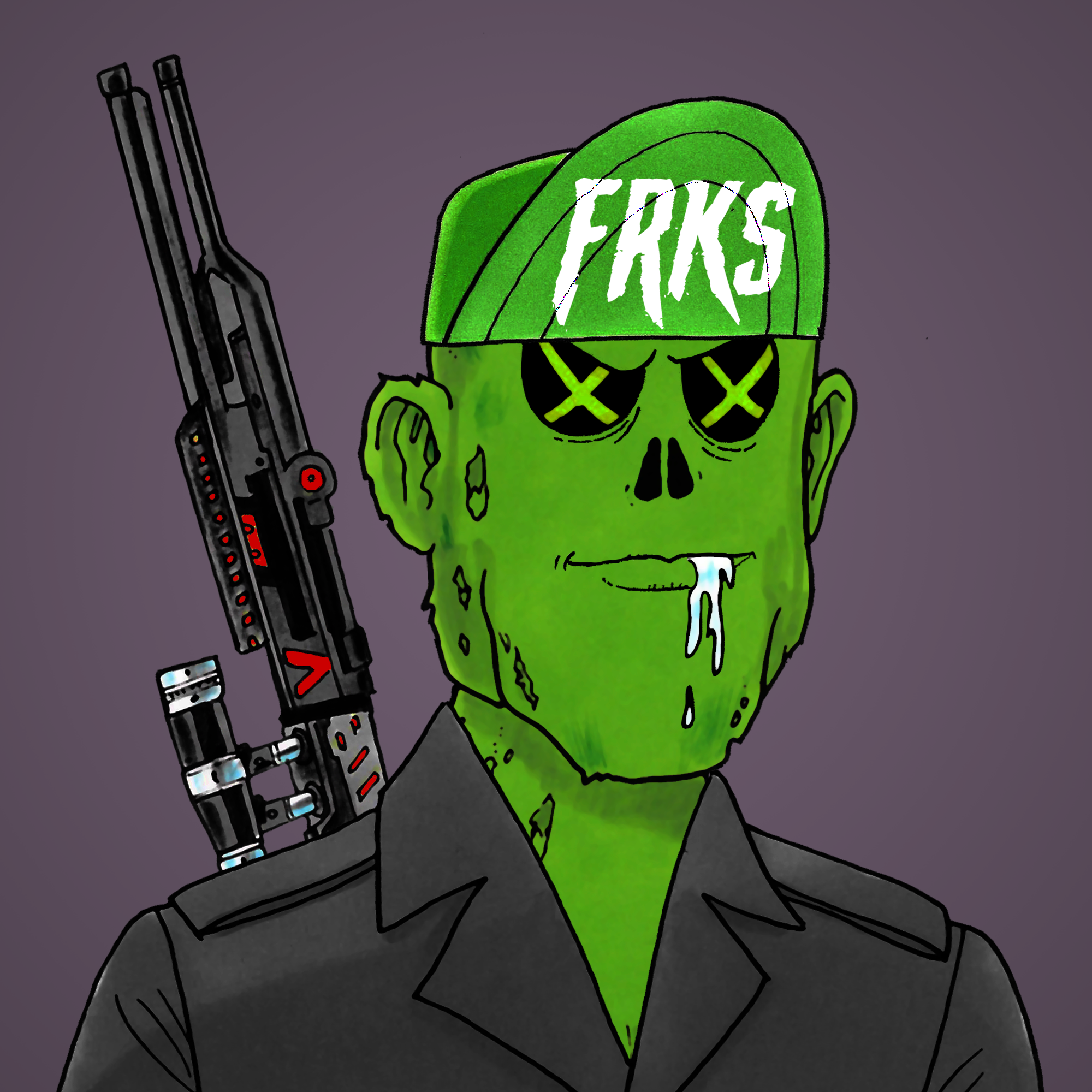 George Trosley - Jungle Freaks - Jungle Freak 3700 - NFT # 3700