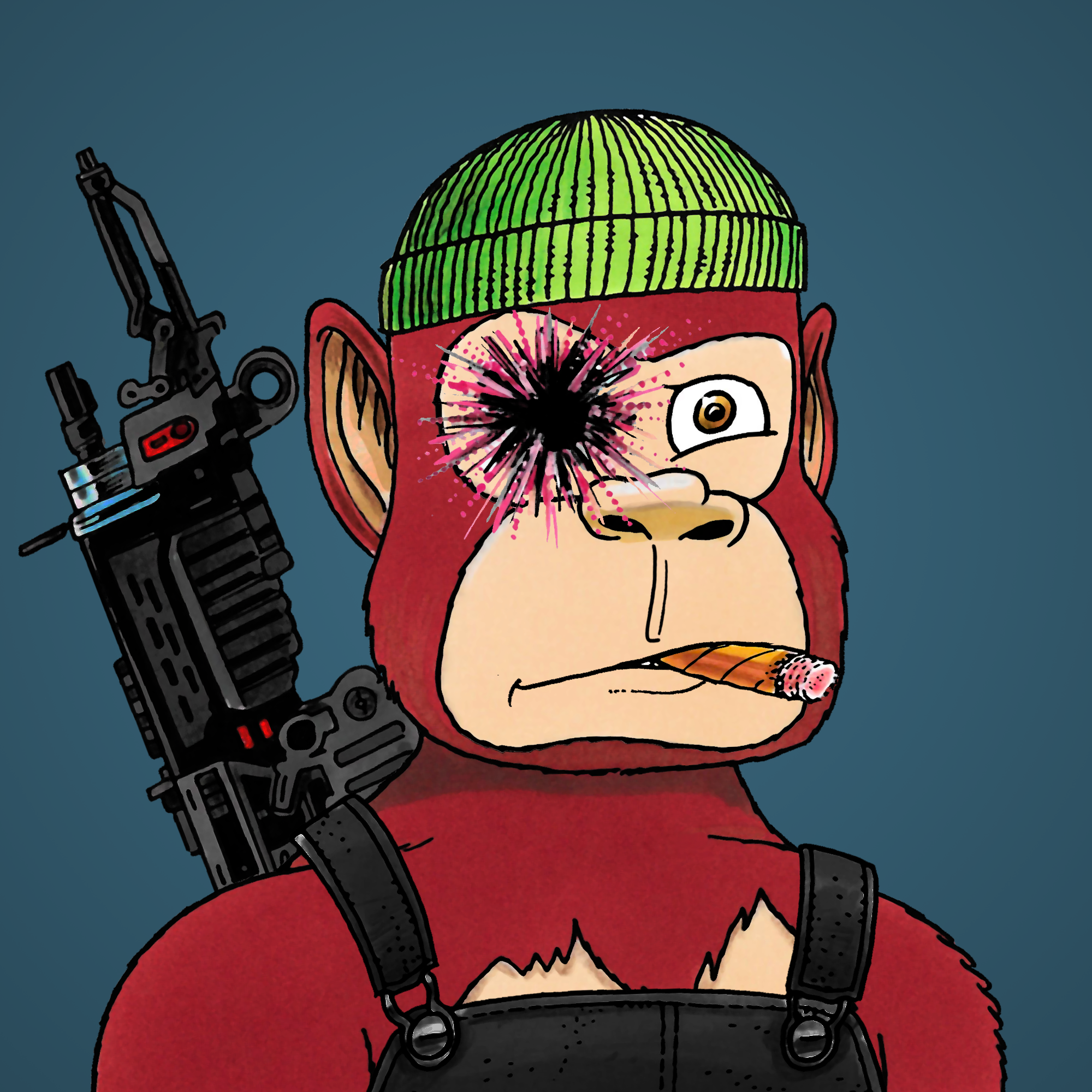 George Trosley - Jungle Freaks - Jungle Freak 3701 - NFT # 3701