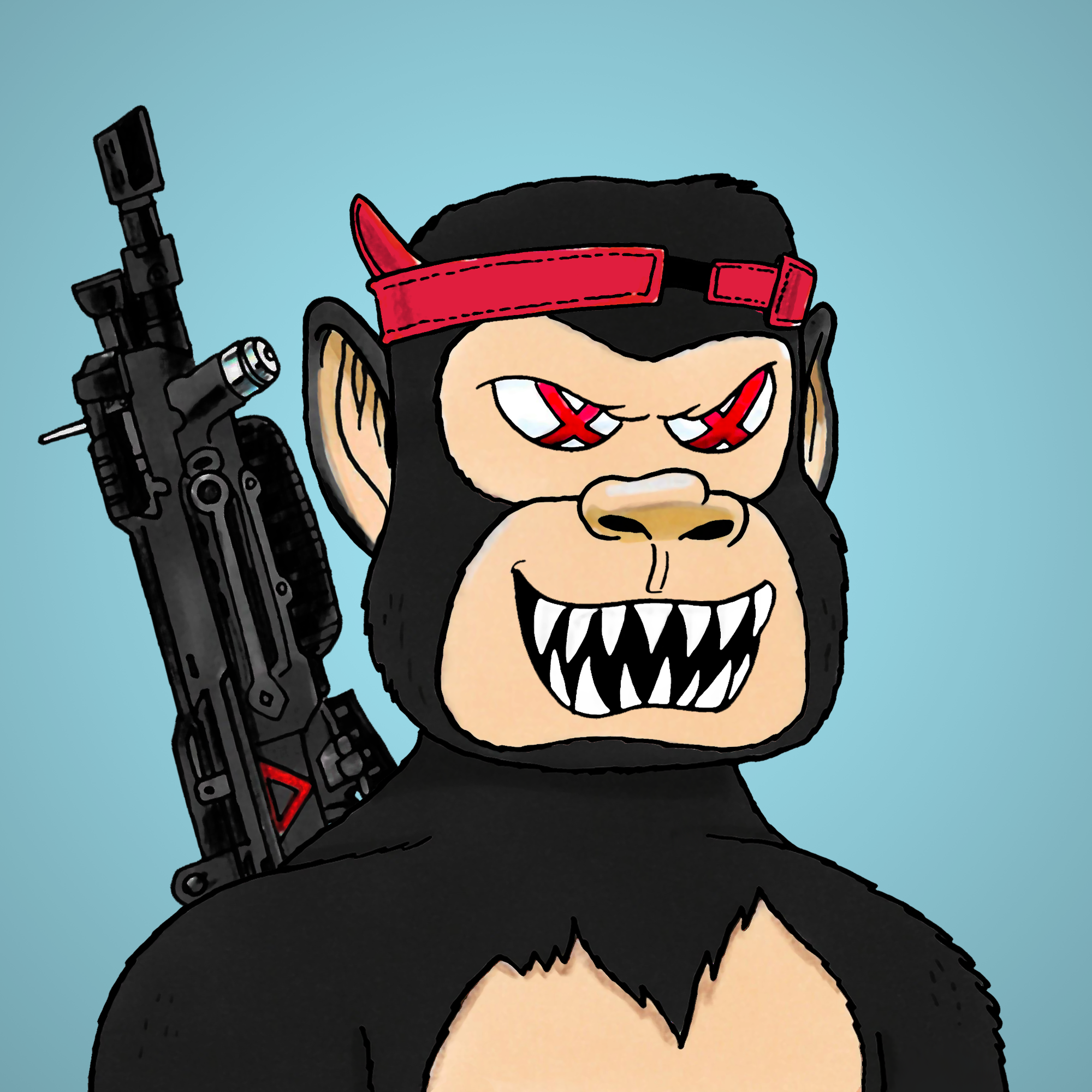 George Trosley - Jungle Freaks - Jungle Freak 3707 - NFT # 3707